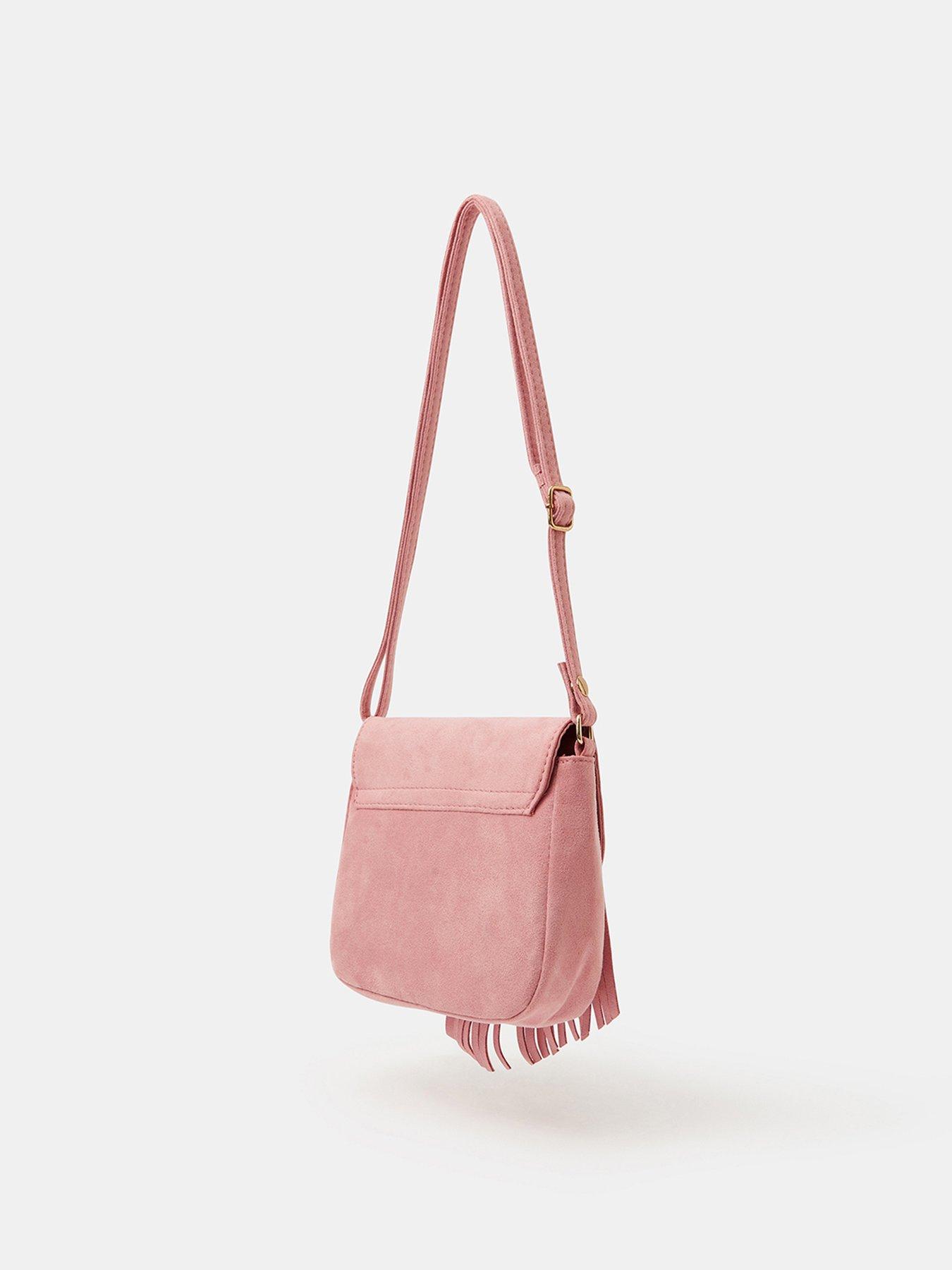 Image 2 of 4 of Accessorize Girls Floral Embroidered Cross Body Bag - Pink