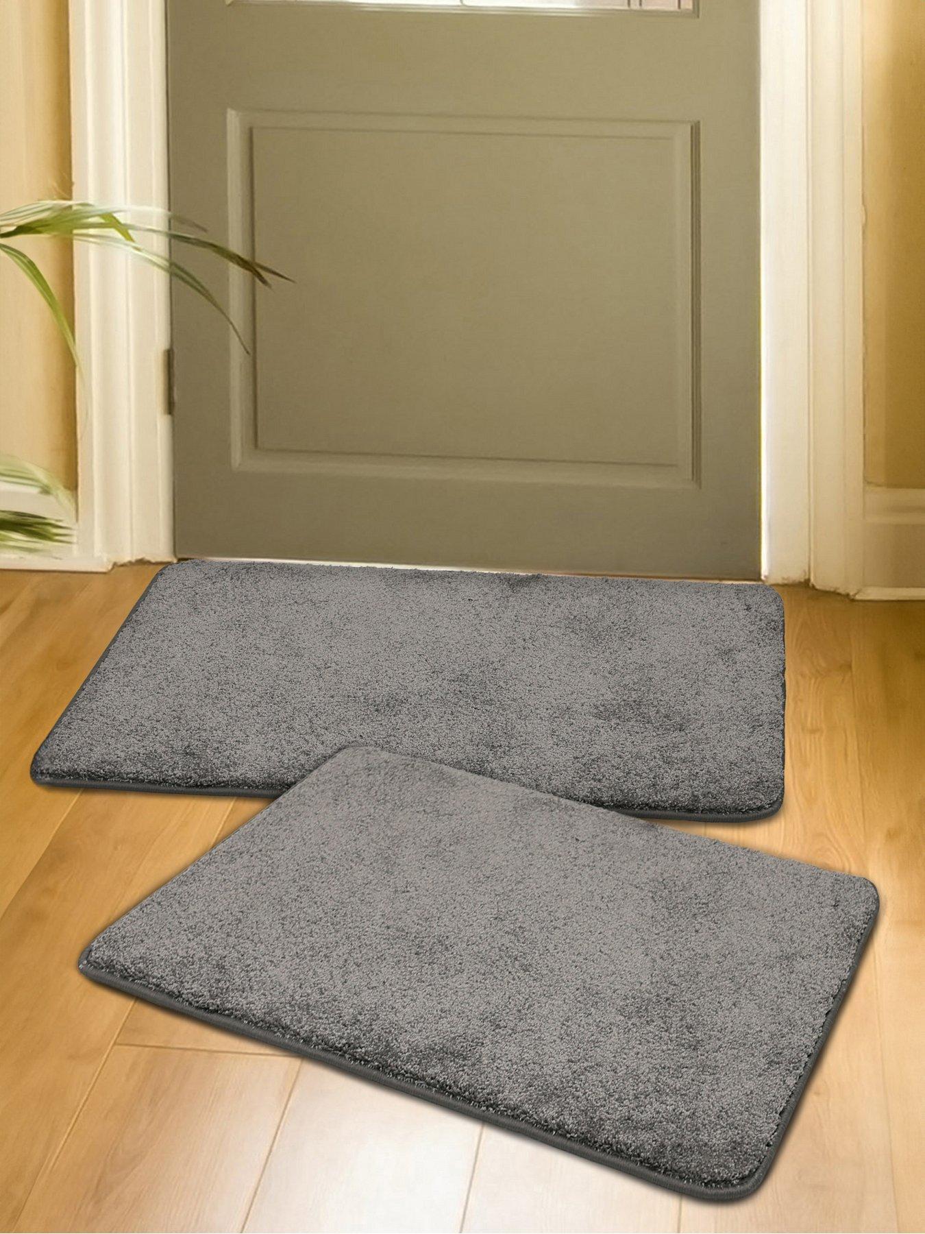 The Very Collection Scattamat Pack Of 2 Doormats 50 X 80cm. - Charcoal