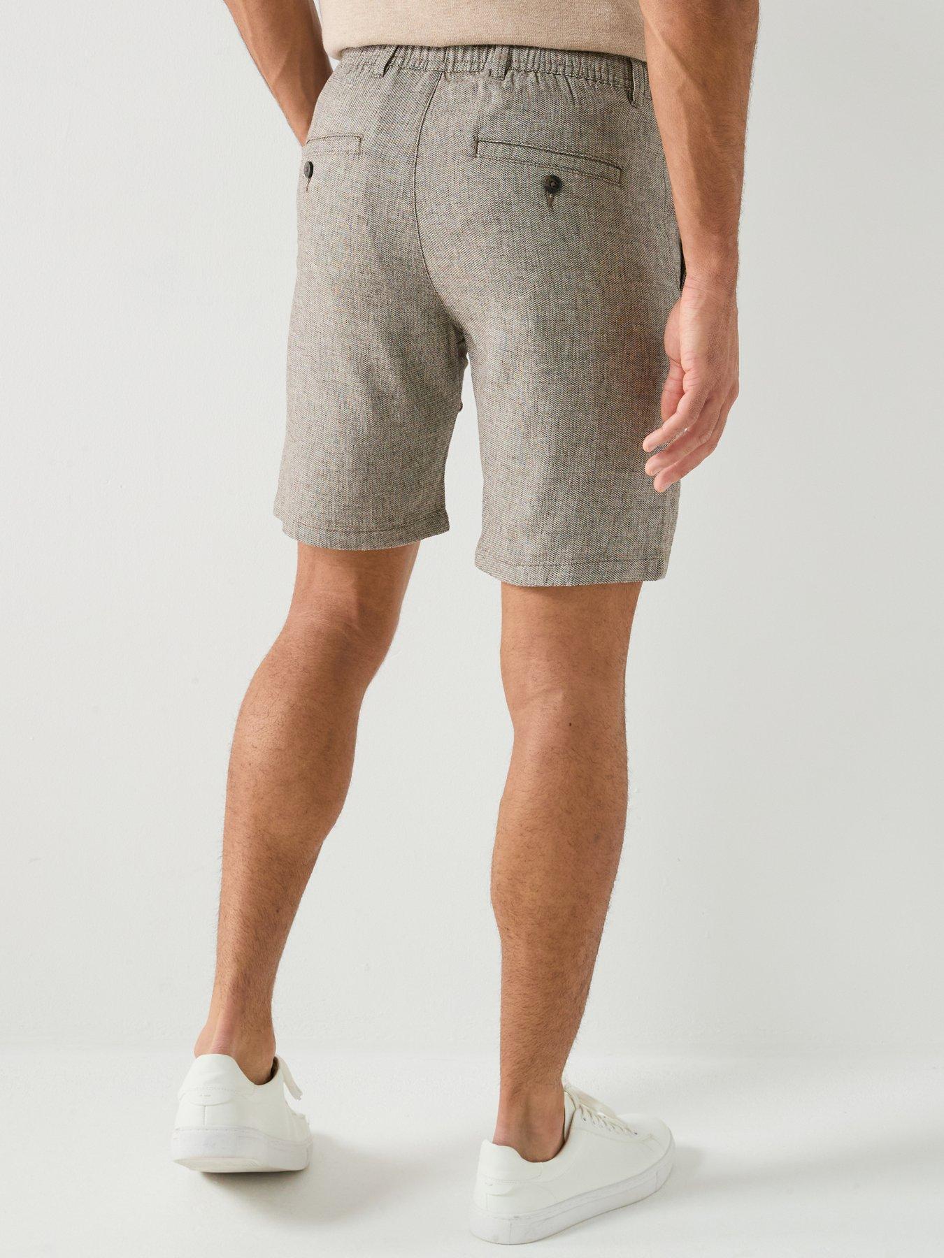 Image 2 of 6 of Selected Selected Brody Slim Fit Linen Shorts
