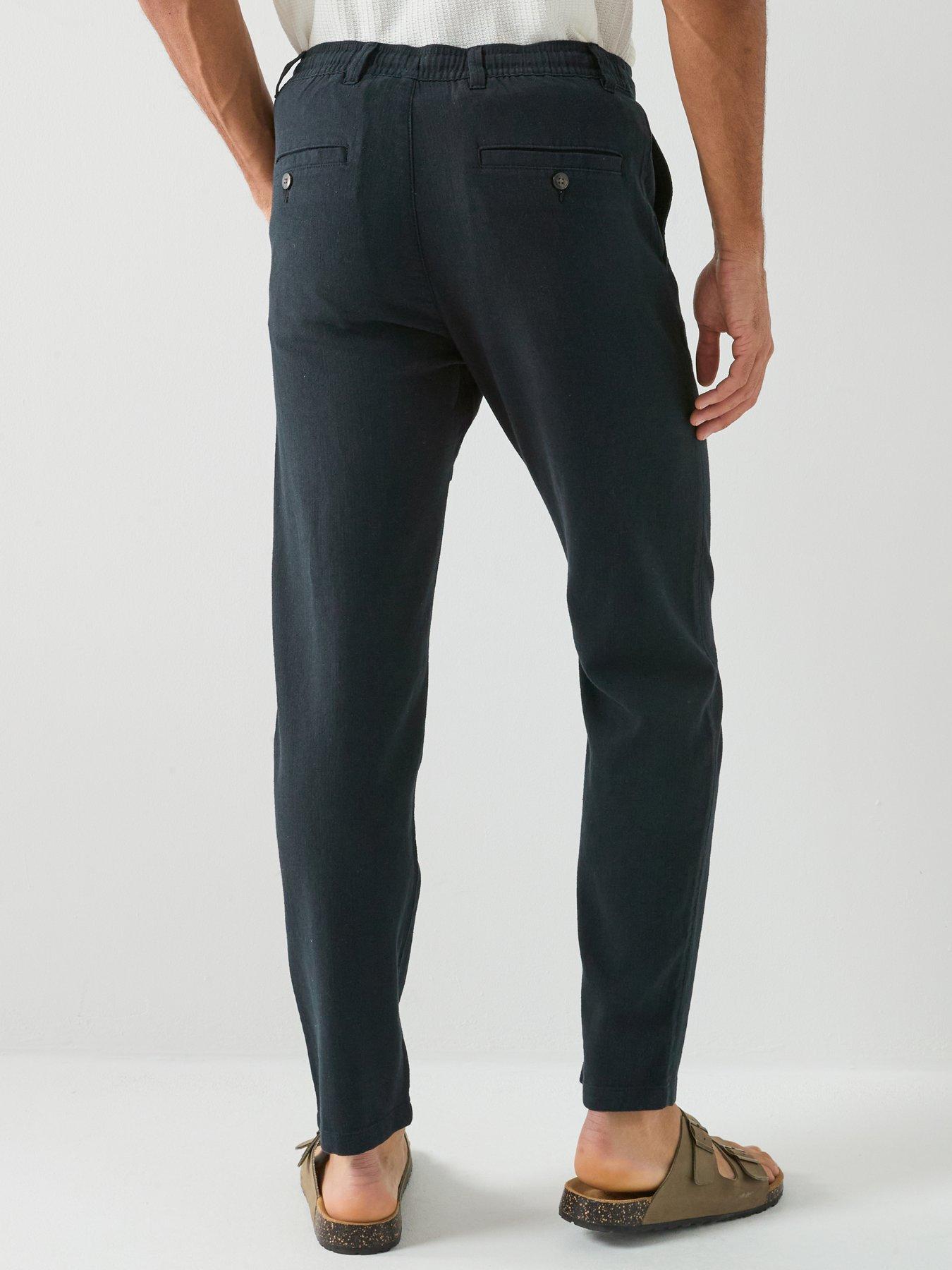 Image 2 of 6 of Selected Selected Brody Slim Fit Linen Trousers