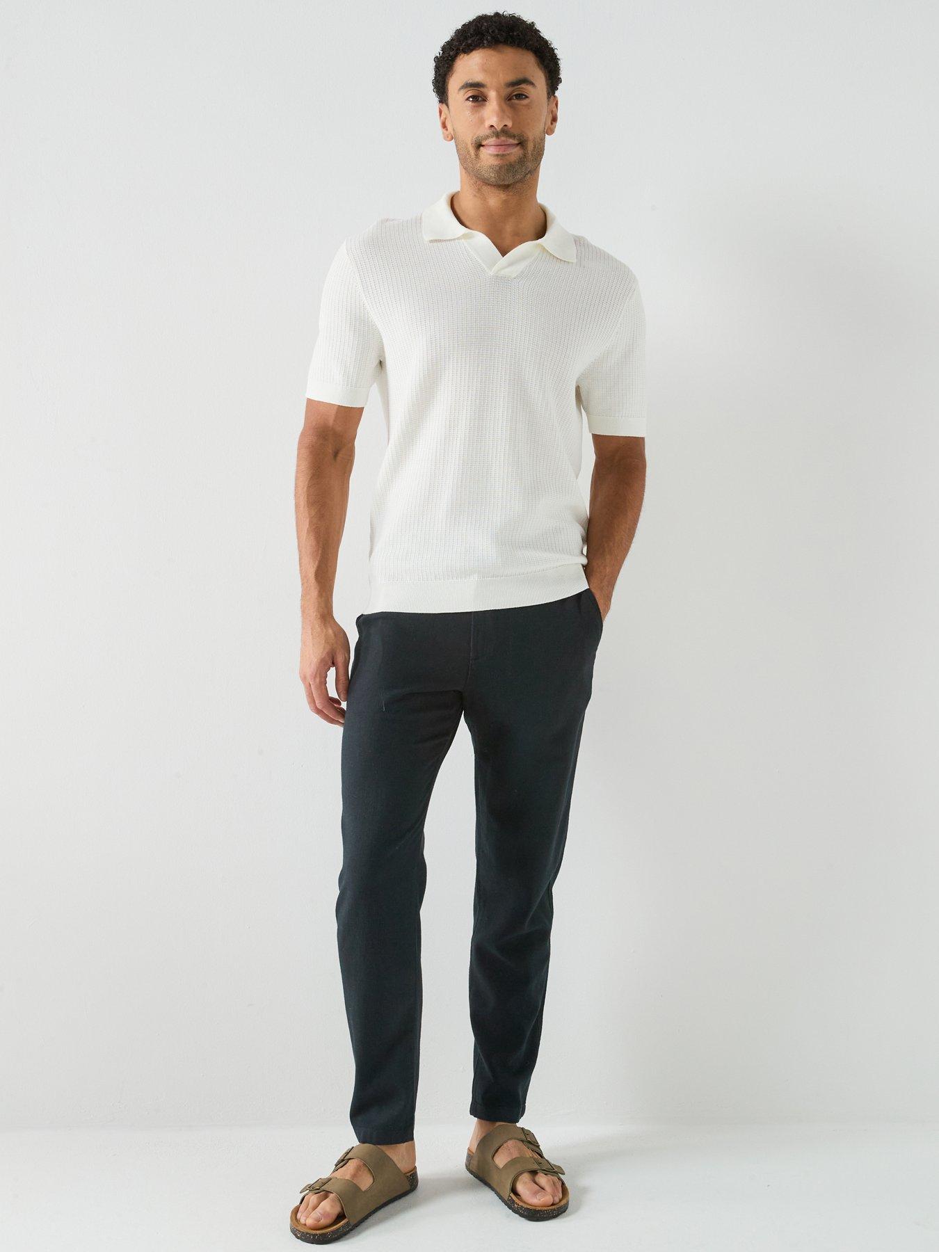 Image 3 of 6 of Selected Selected Brody Slim Fit Linen Trousers