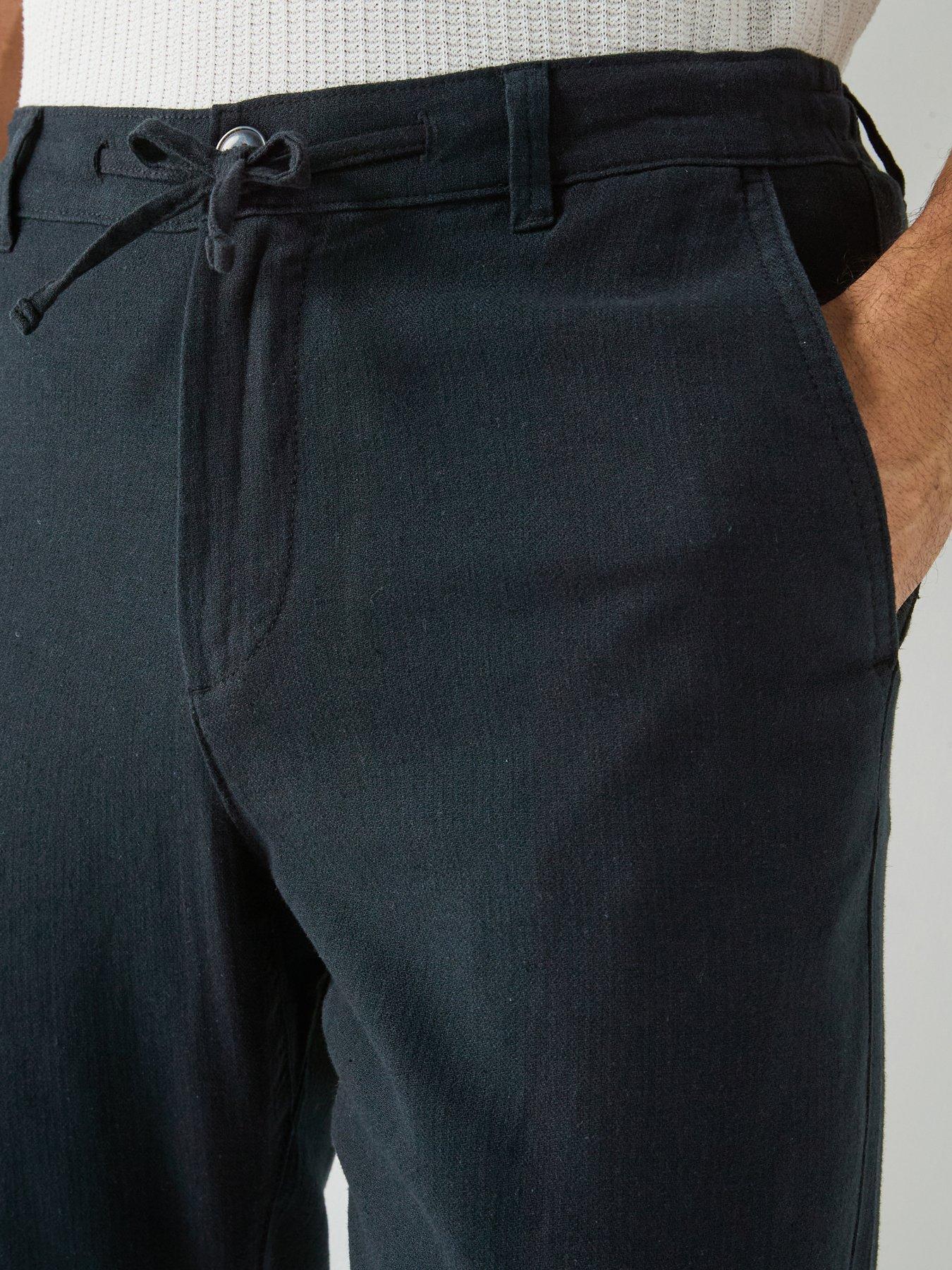 Image 4 of 6 of Selected Selected Brody Slim Fit Linen Trousers