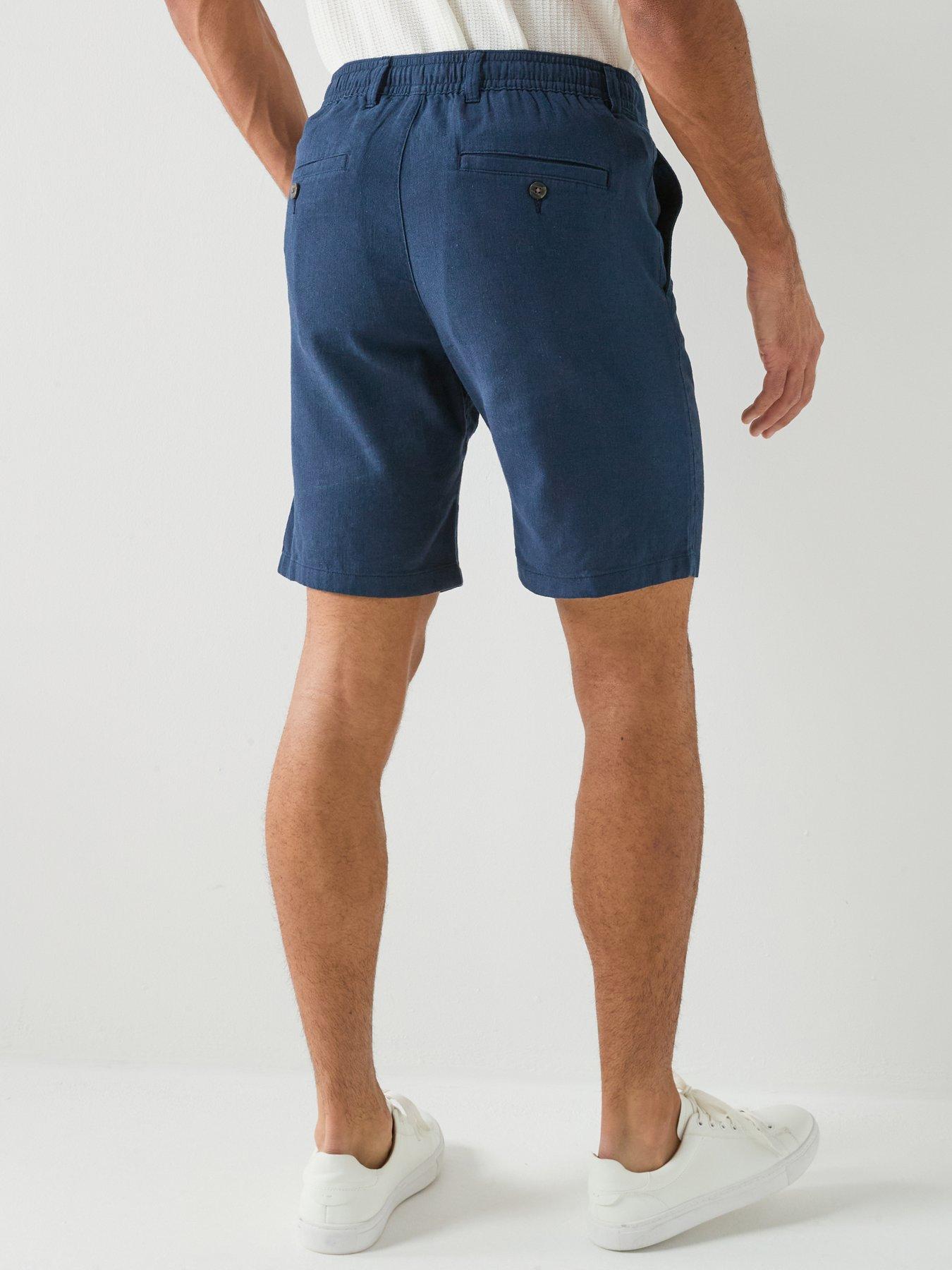 Image 2 of 6 of Selected Selected Brody Slim Fit Linen Shorts