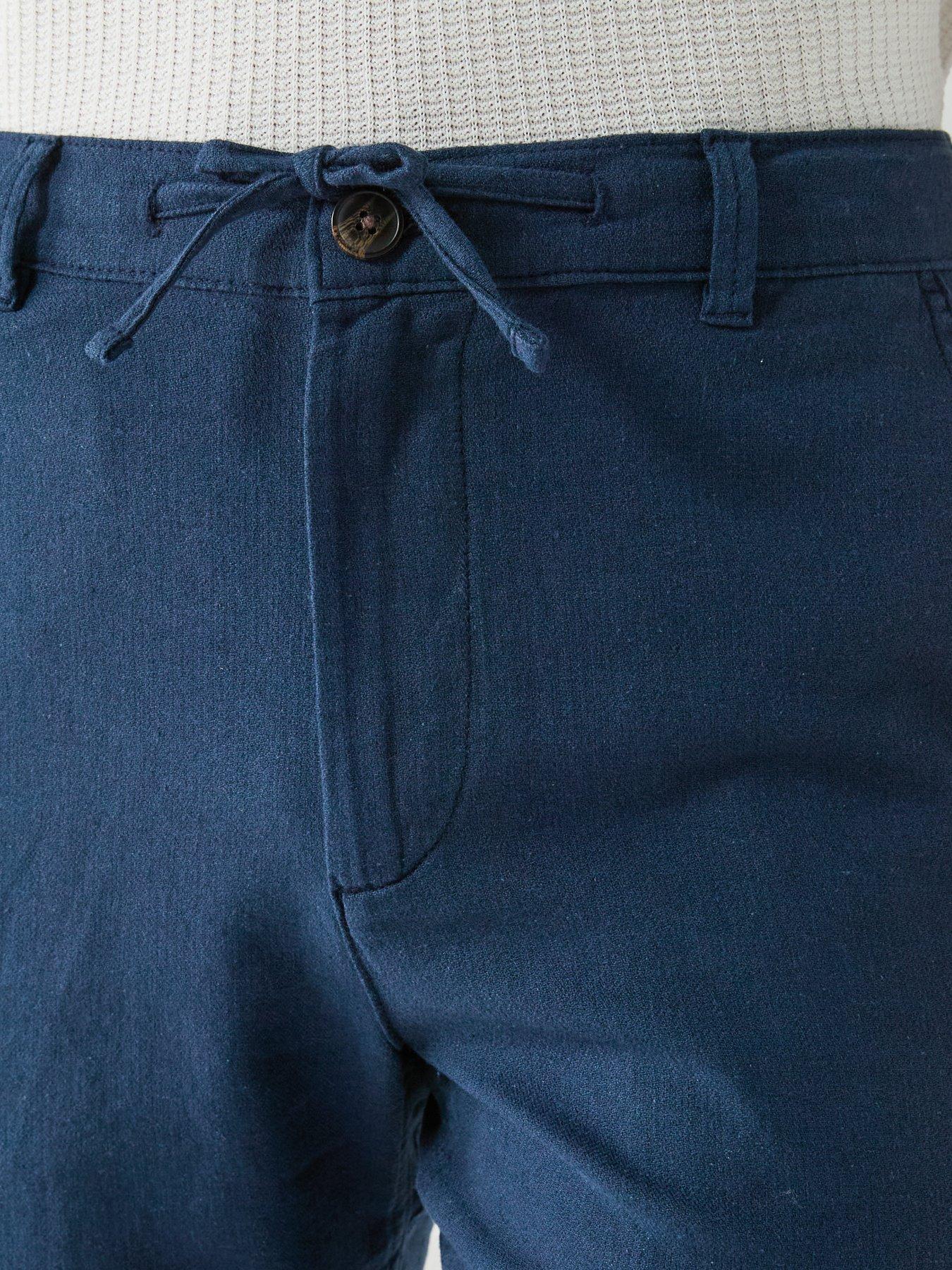 Image 4 of 6 of Selected Selected Brody Slim Fit Linen Shorts