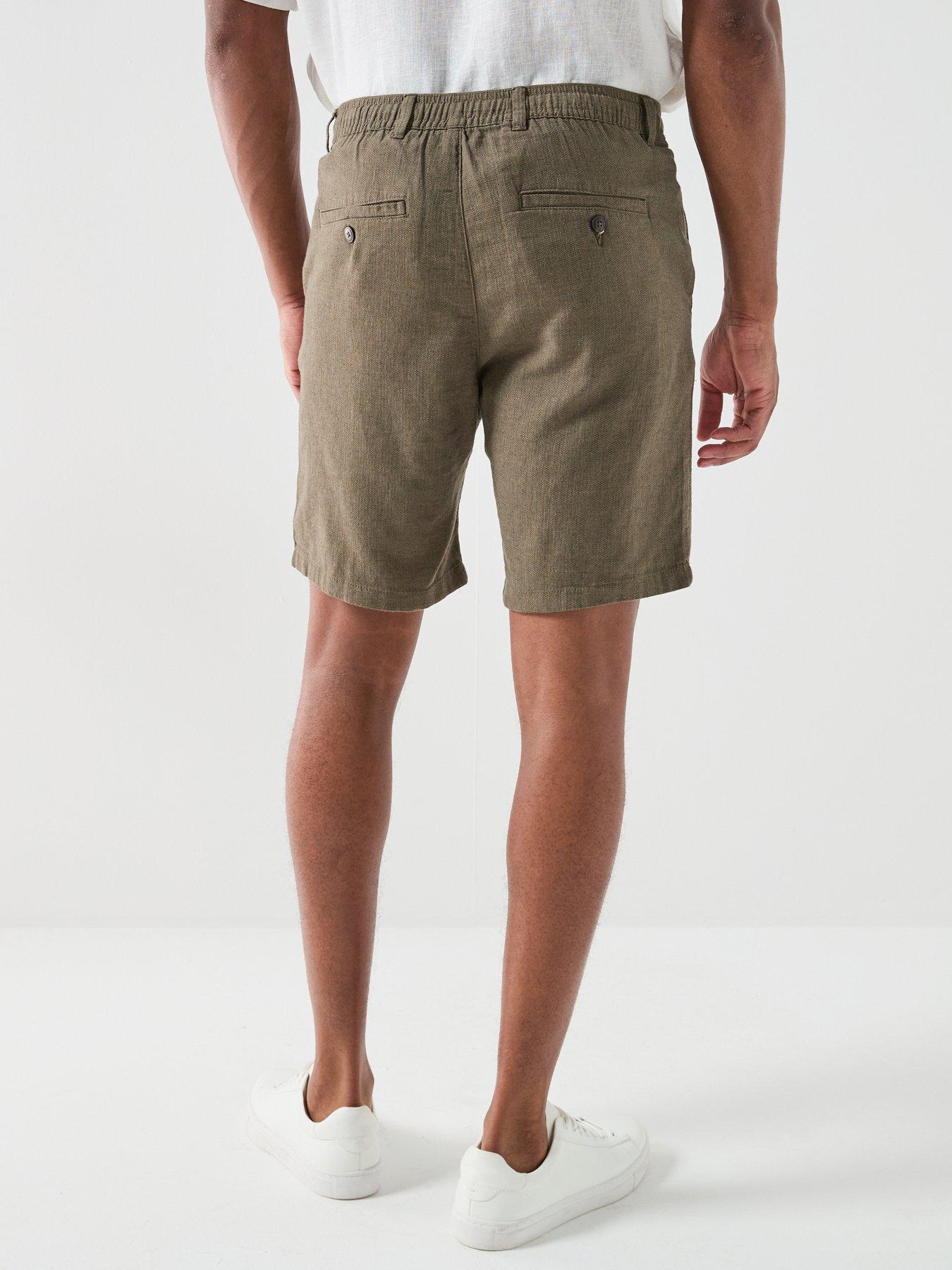 Image 2 of 4 of Selected Selected Brody Slim Fit Linen Shorts