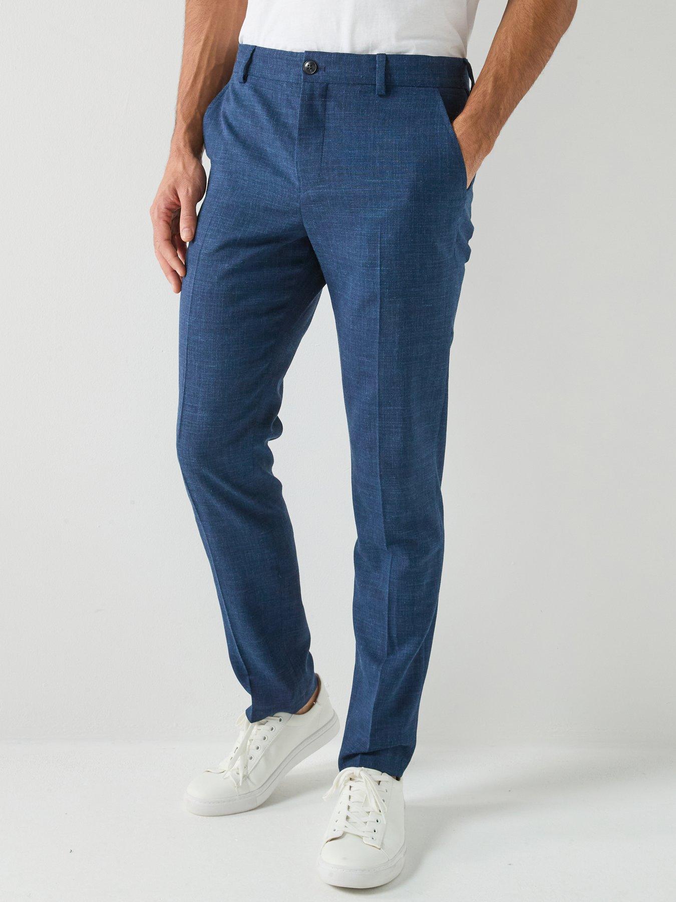 Selected Selected Oasis Slim Fit Linen Suit Trousers
