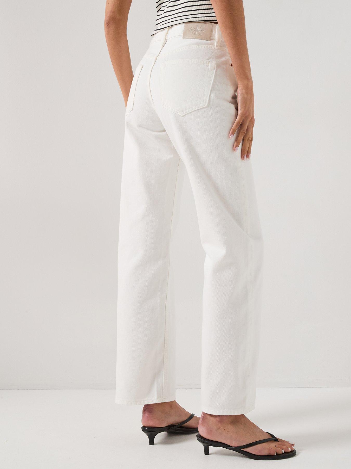 Image 2 of 6 of Calvin Klein Jeans '90s Straight Jean - White
