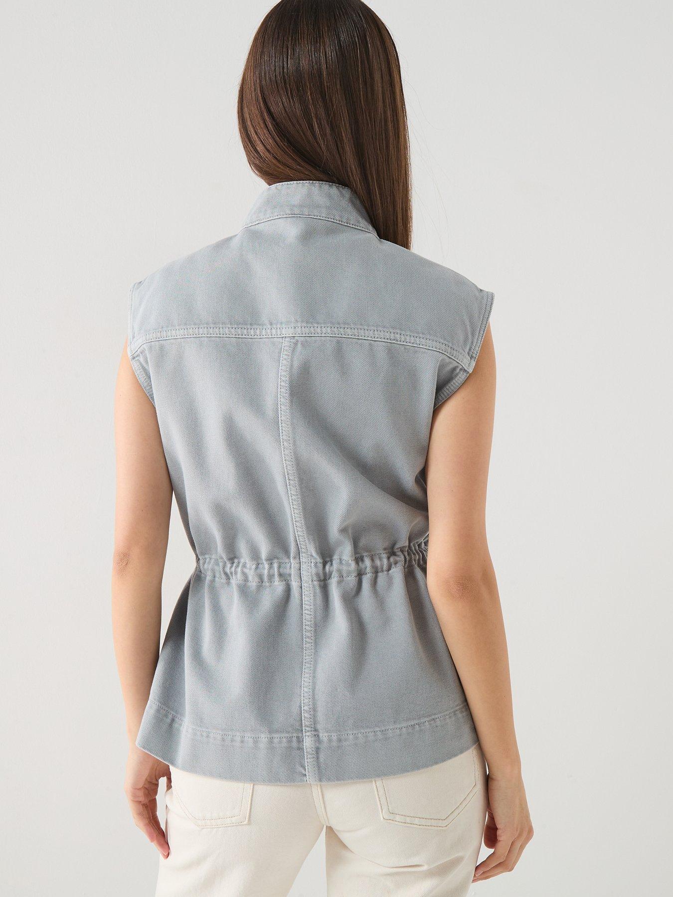 Image 2 of 6 of Calvin Klein Jeans Utility Field Vest - Soft Grey