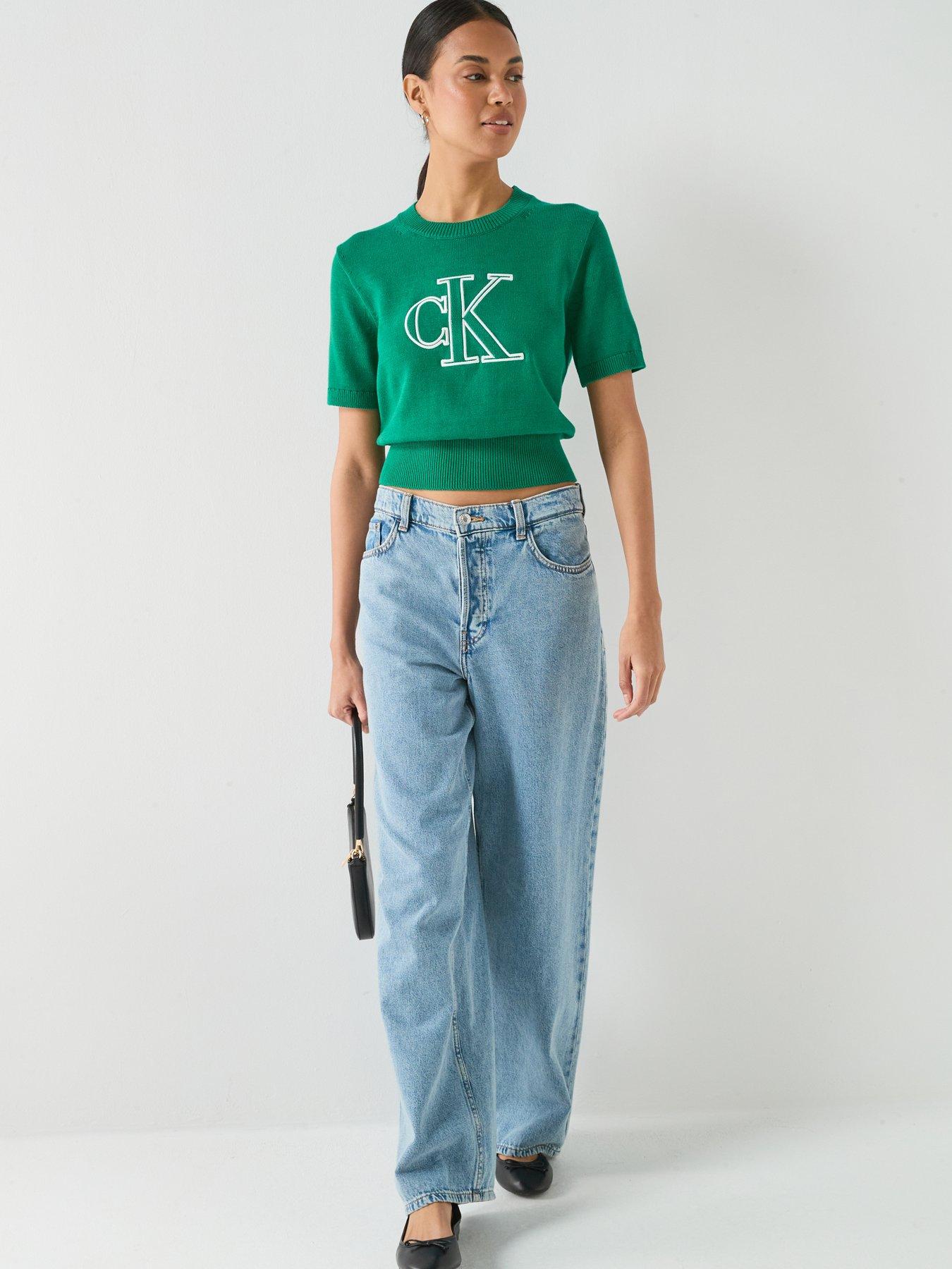 Image 3 of 6 of Calvin Klein Jeans Logo Ss Top