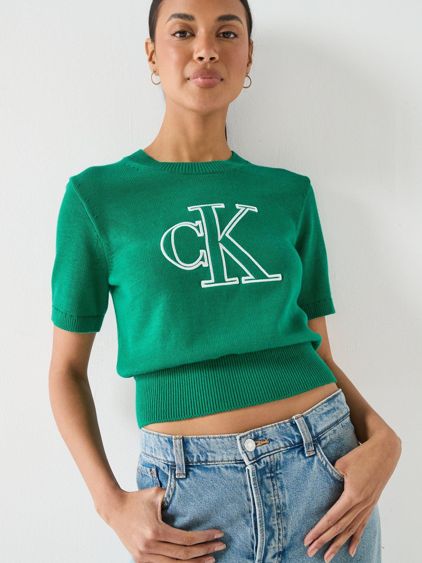 Image 4 of 6 of Calvin Klein Jeans Logo Ss Top