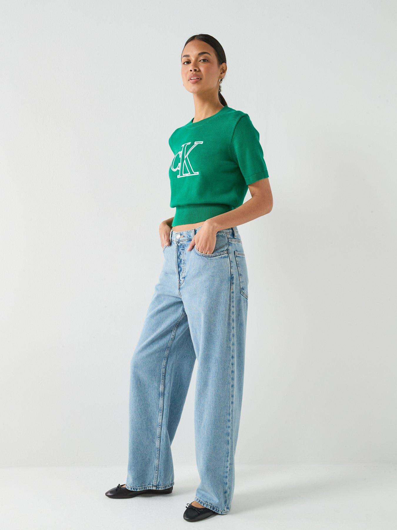 Image 6 of 6 of Calvin Klein Jeans Logo Ss Top