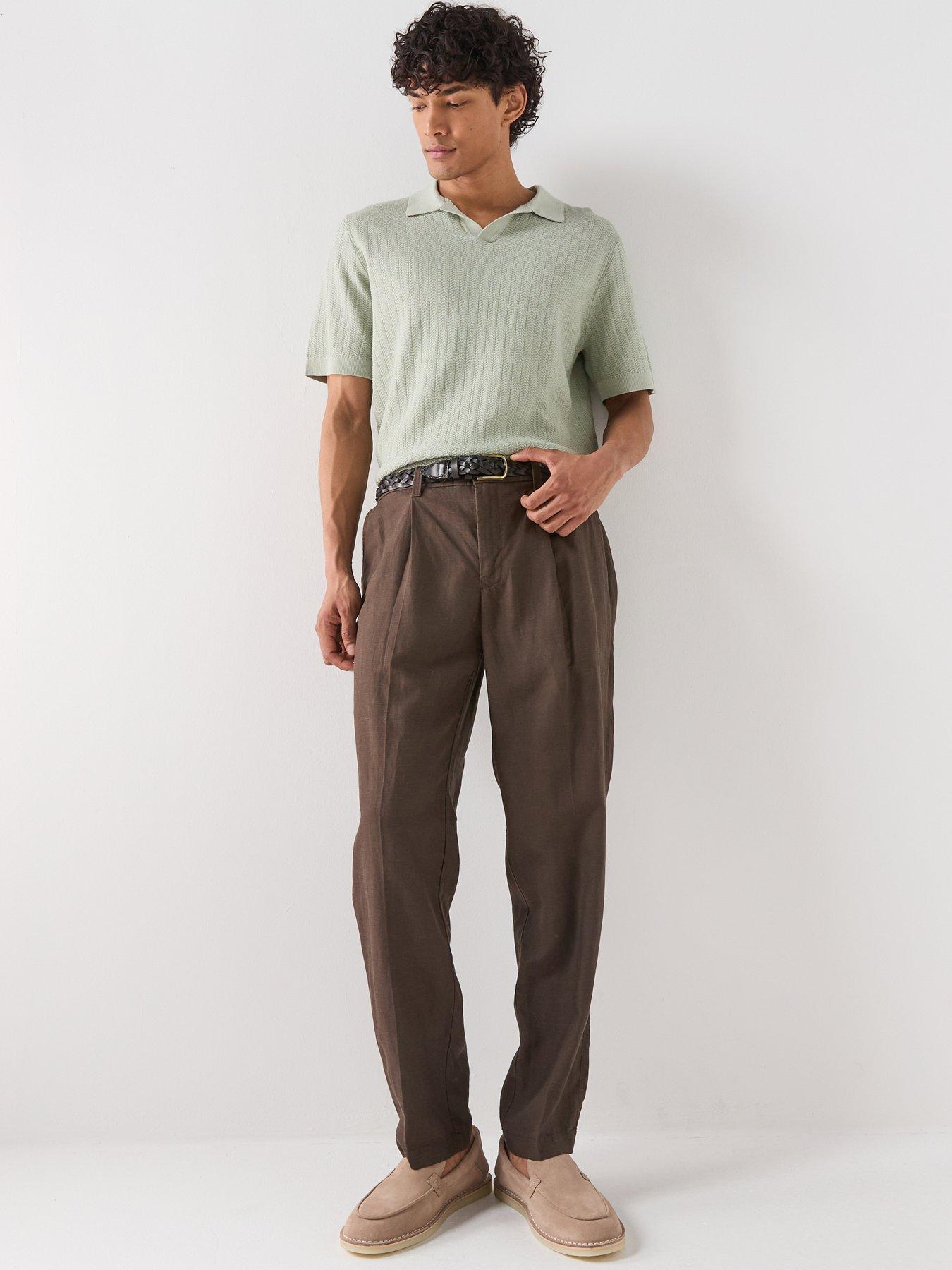 selected-mattis-linen-blend-open-collar-polo-shirt-light-greenback