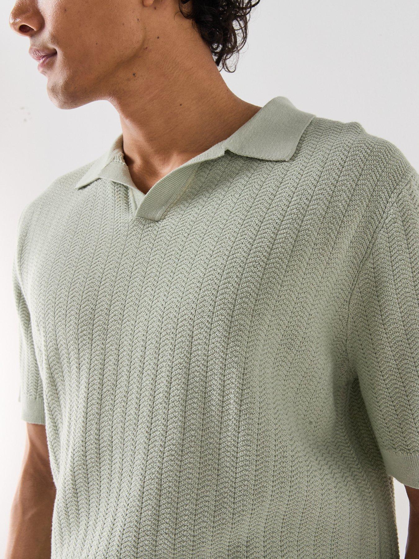 selected-mattis-linen-blend-open-collar-polo-shirt-light-greendetail