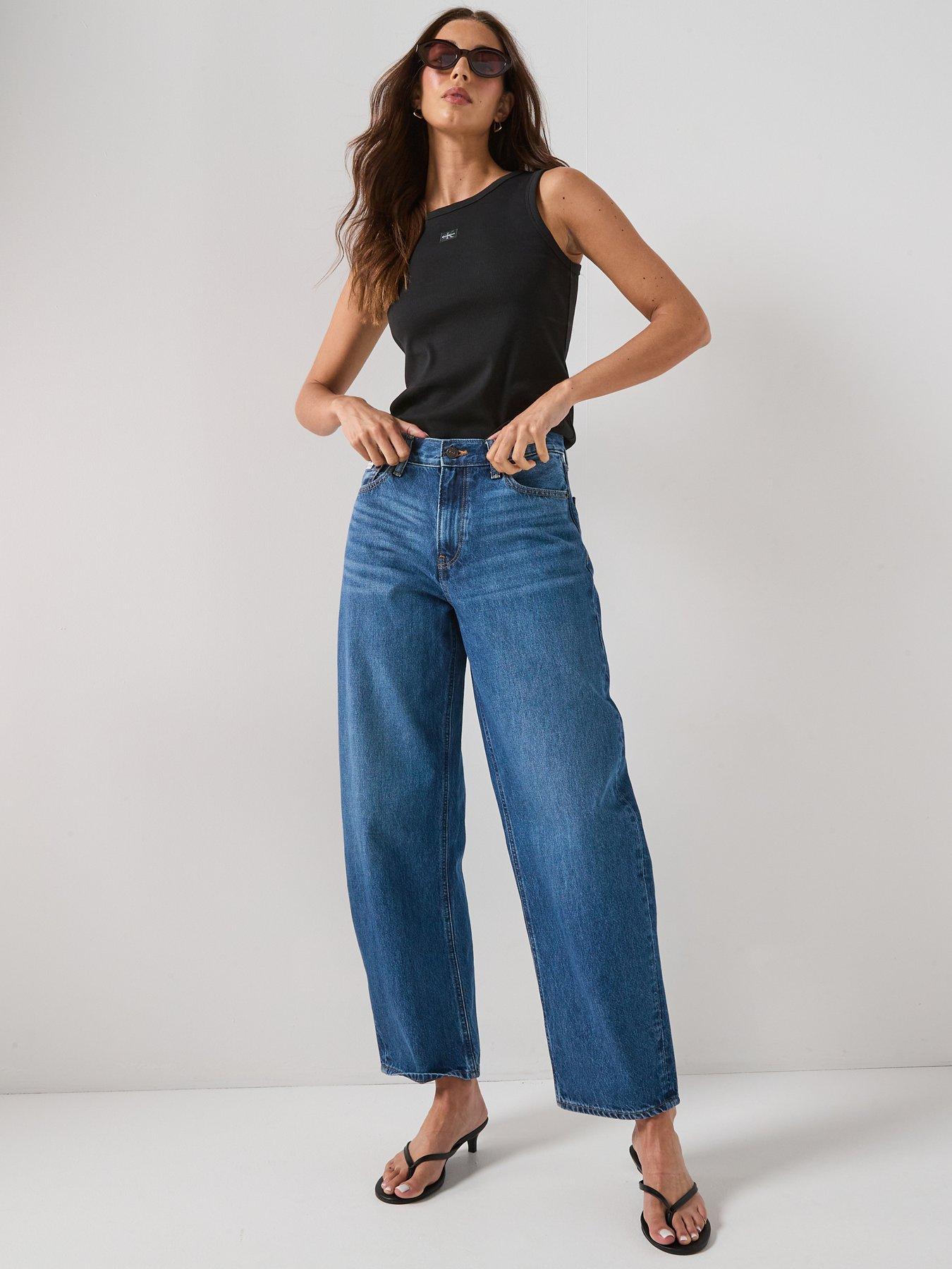 Image 3 of 6 of Calvin Klein Jeans Baby Rib Tank Top - Black