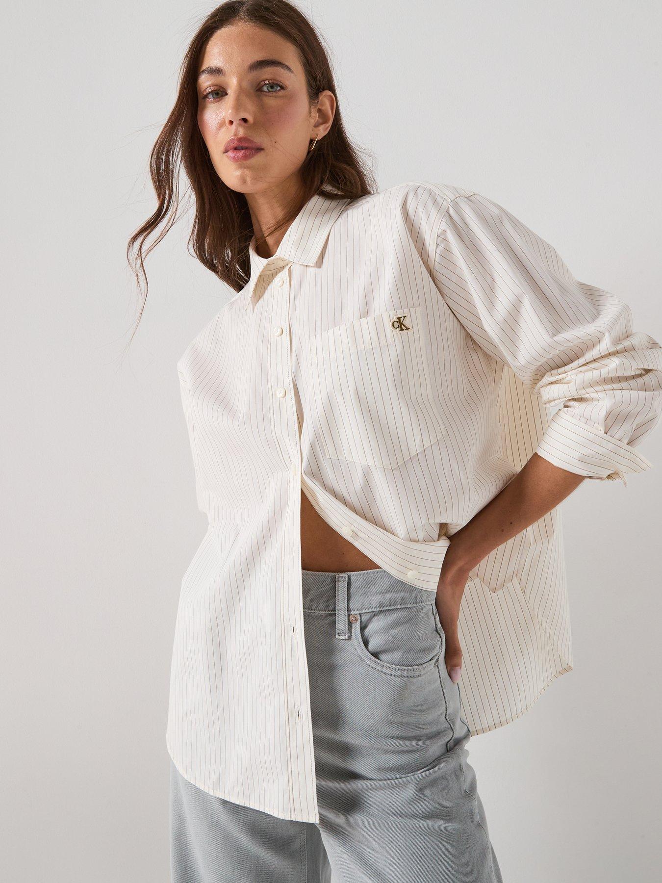 Calvin Klein Jeans Yarndye Cotton Poplin Relaxed Sh