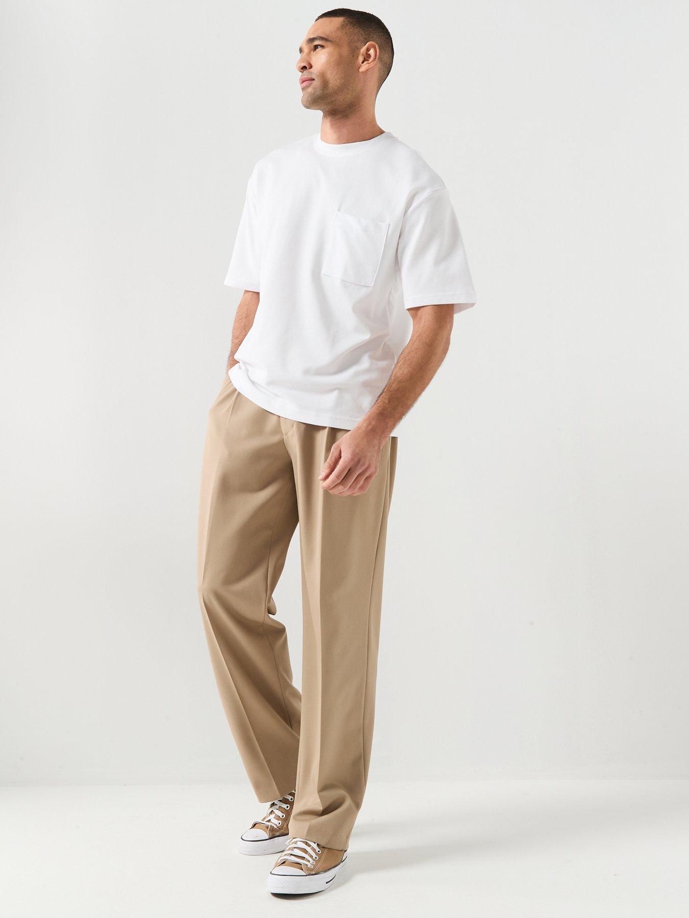 Image 3 of 6 of Selected Selected Oscar Pocket Detail T-shirt