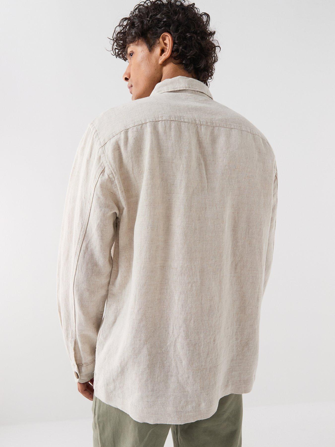 Image 2 of 6 of Selected Selected Leroy Linen Blend Overshirt