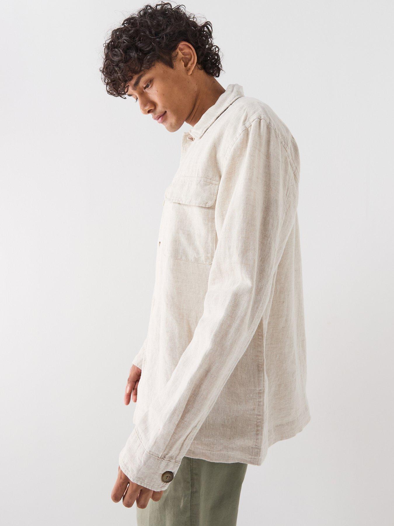 Image 5 of 6 of Selected Selected Leroy Linen Blend Overshirt