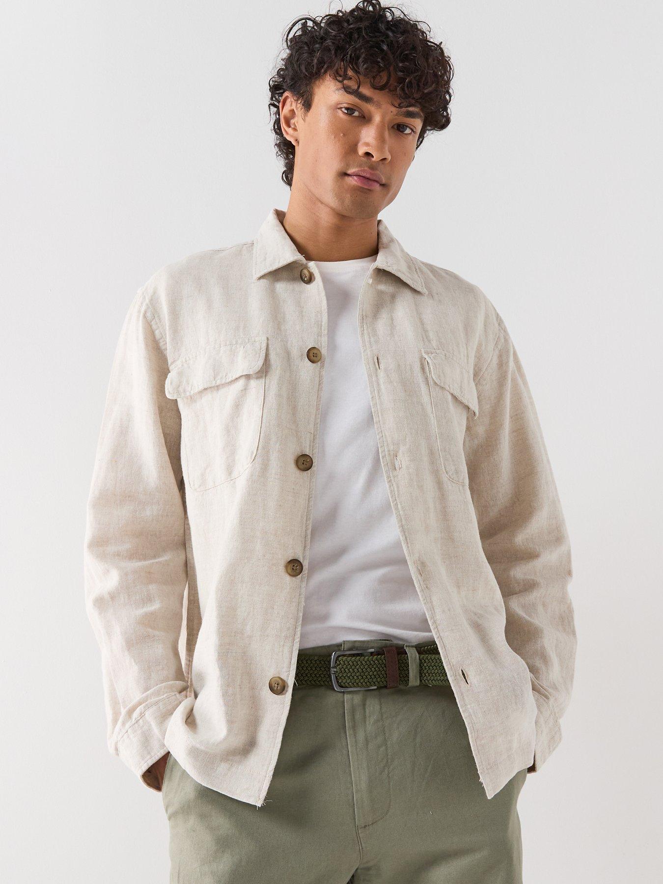 Image 6 of 6 of Selected Selected Leroy Linen Blend Overshirt