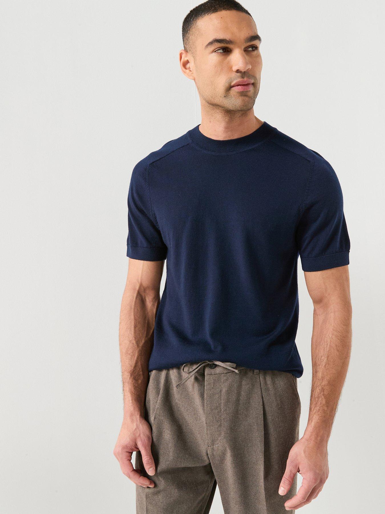 Selected Selected Tray Merino Knitted T-shirt