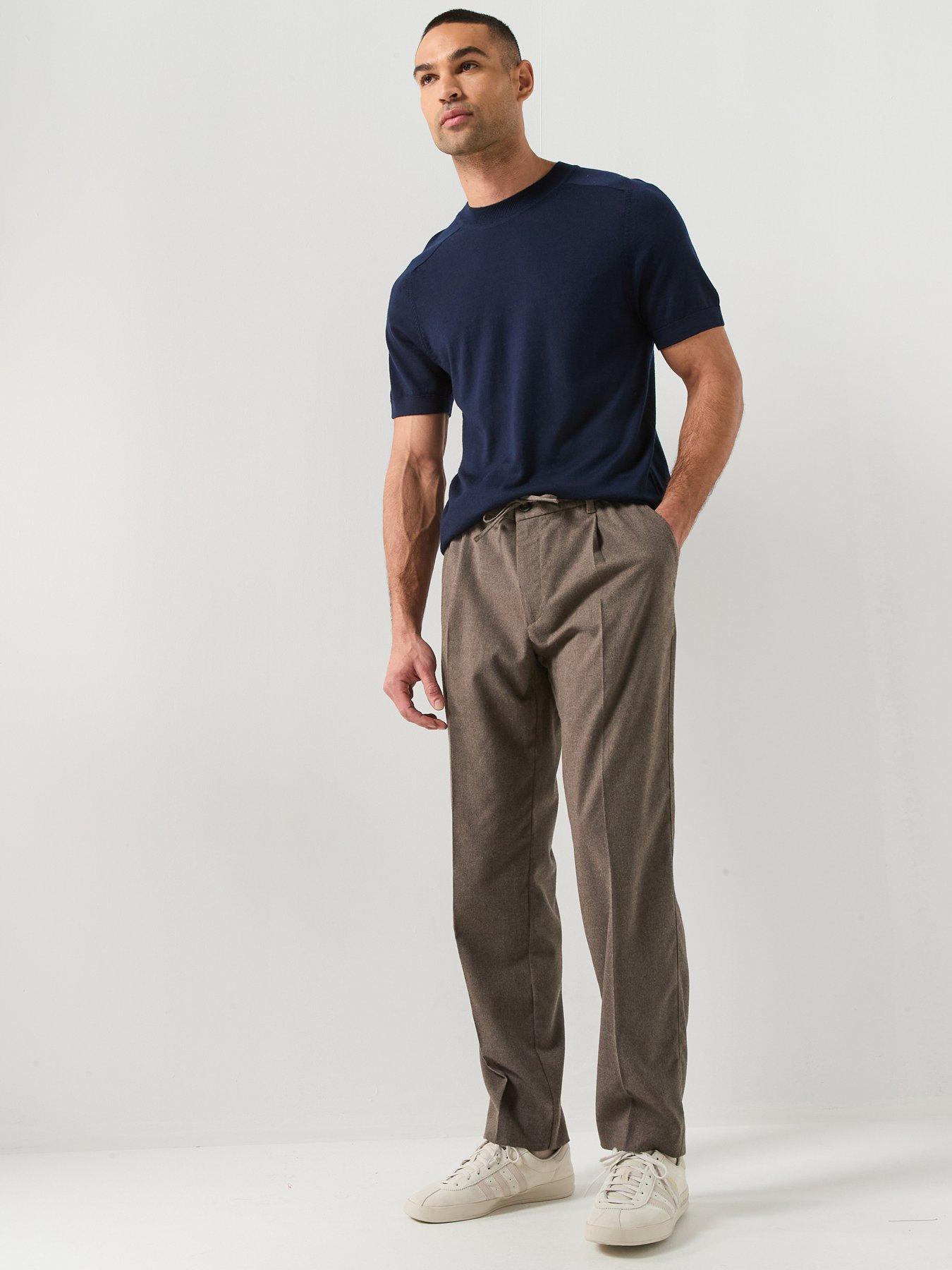 Image 3 of 5 of Selected Selected Tray Merino Knitted T-shirt