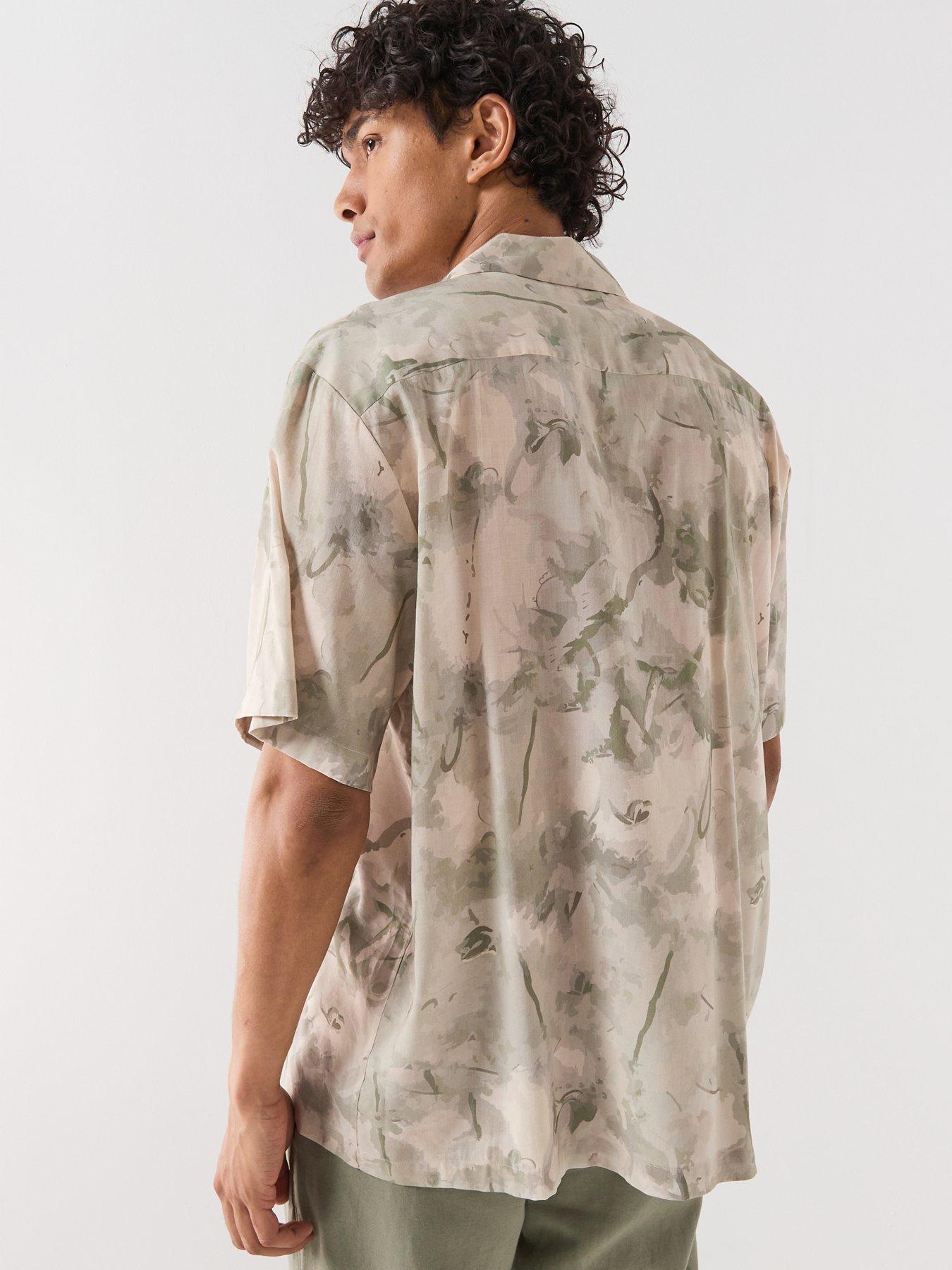 Image 2 of 6 of Selected Air Mix Short Sleeve Shirt - Green