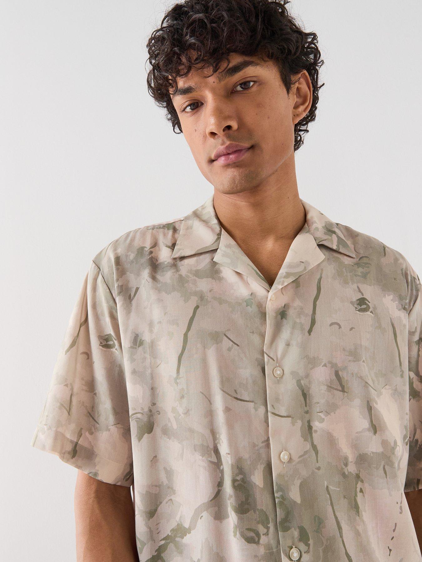 Image 5 of 6 of Selected Air Mix Short Sleeve Shirt - Green