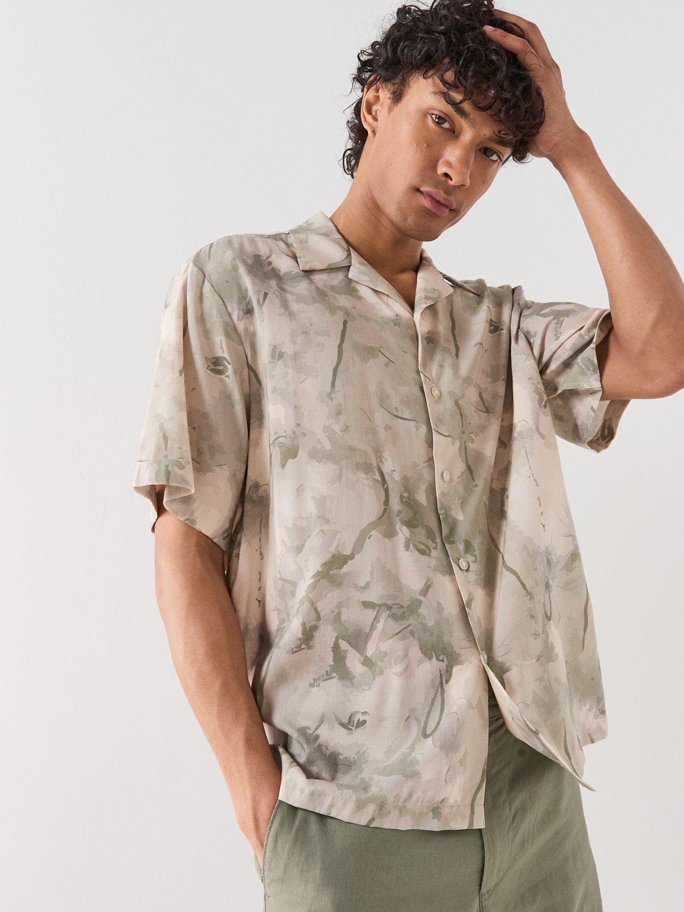 Image 6 of 6 of Selected Air Mix Short Sleeve Shirt - Green