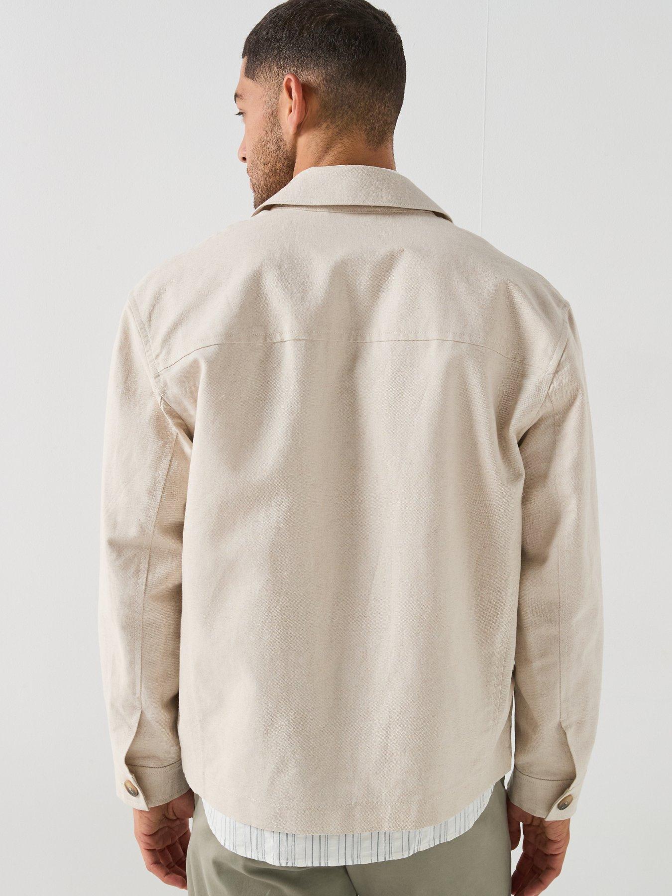 selected-homme-lewis-jacket-creamstillFront