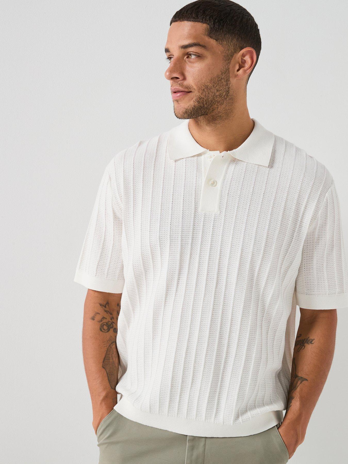 Selected Selected Dane Short Sleeve Knit Structure Polo Shirt