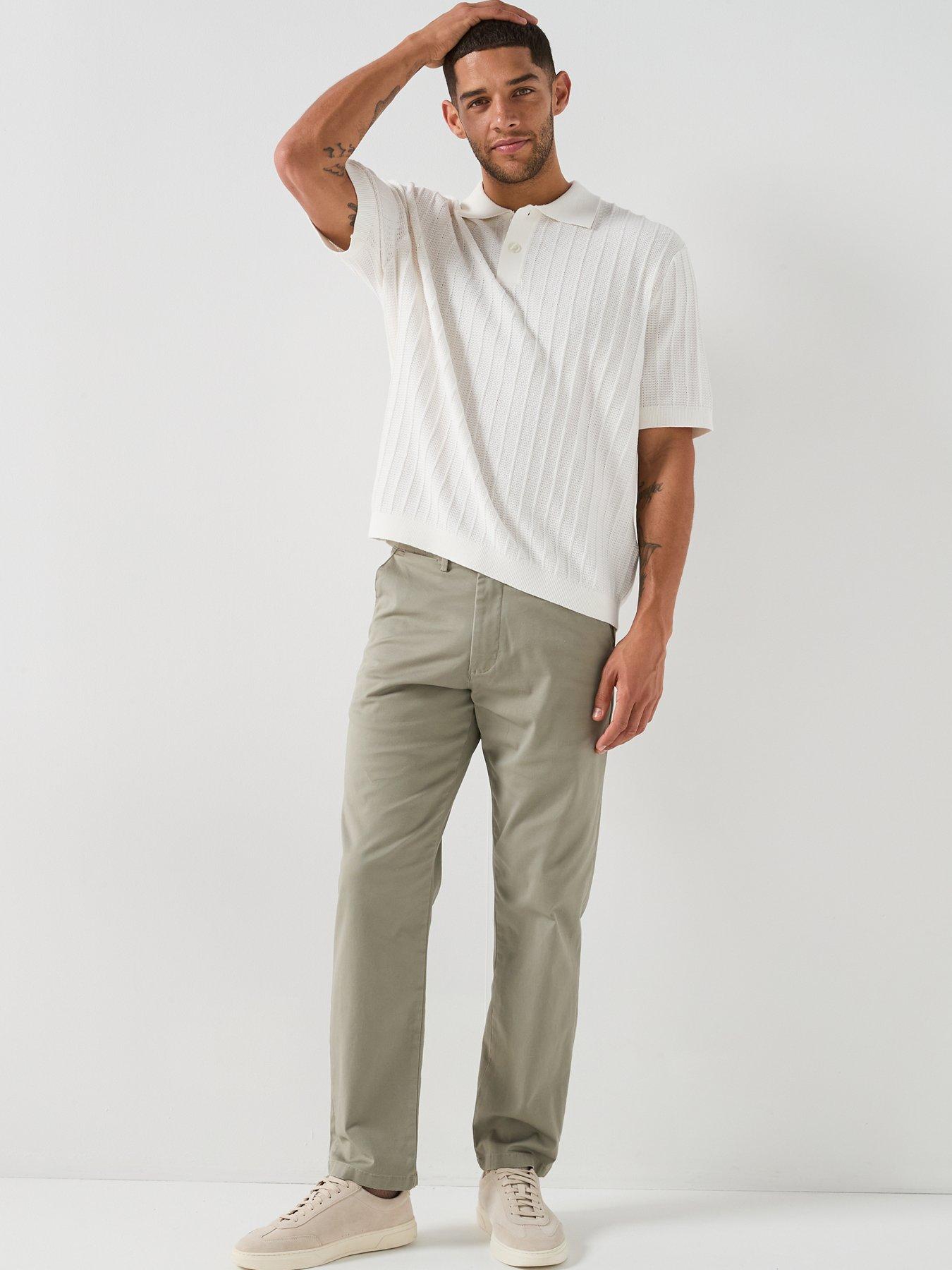 Image 3 of 4 of Selected Selected Dane Short Sleeve Knit Structure Polo Shirt