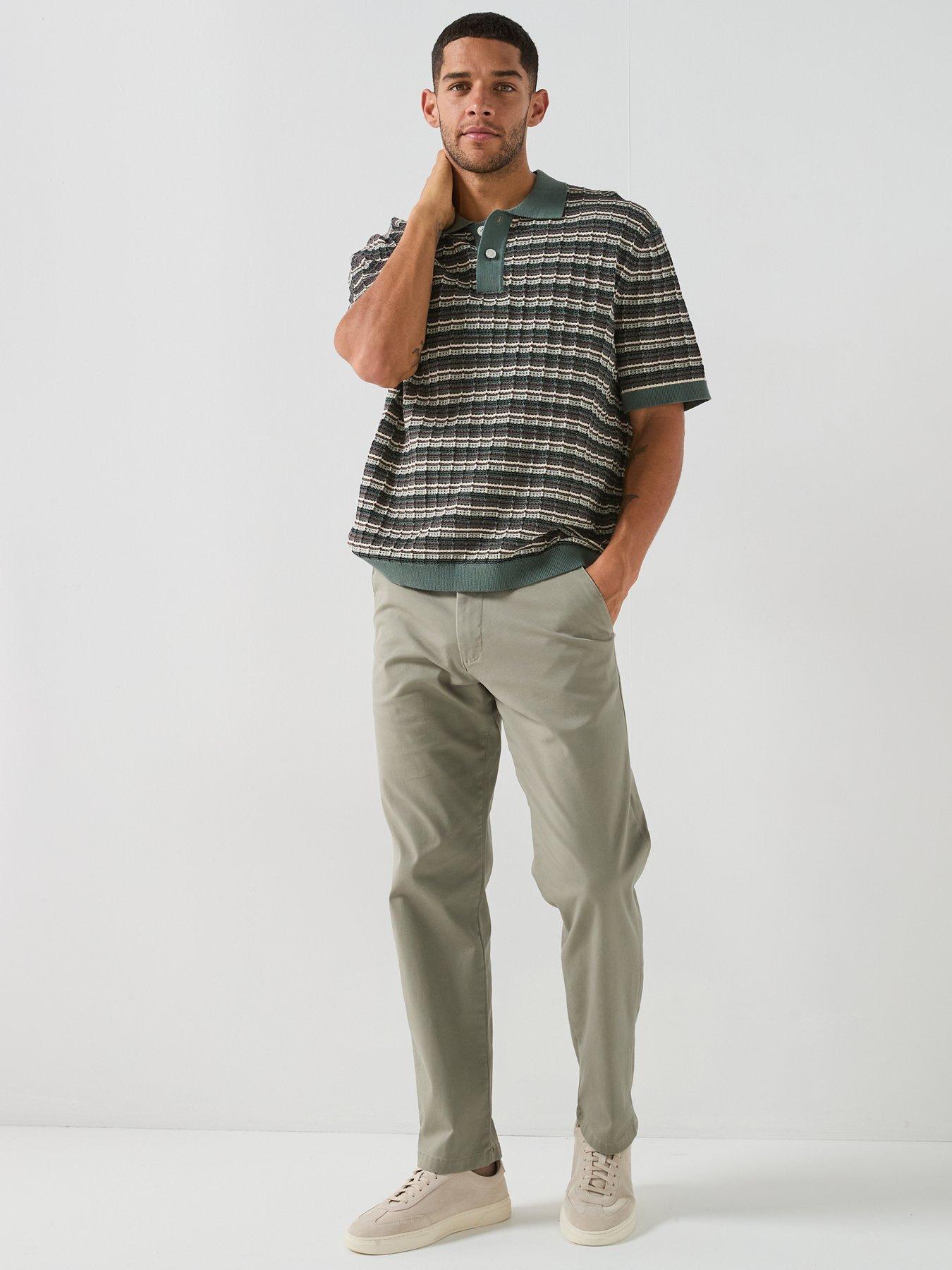 Image 3 of 5 of Selected Selected Dane Short Sleeve Knit Structure Polo Shirt