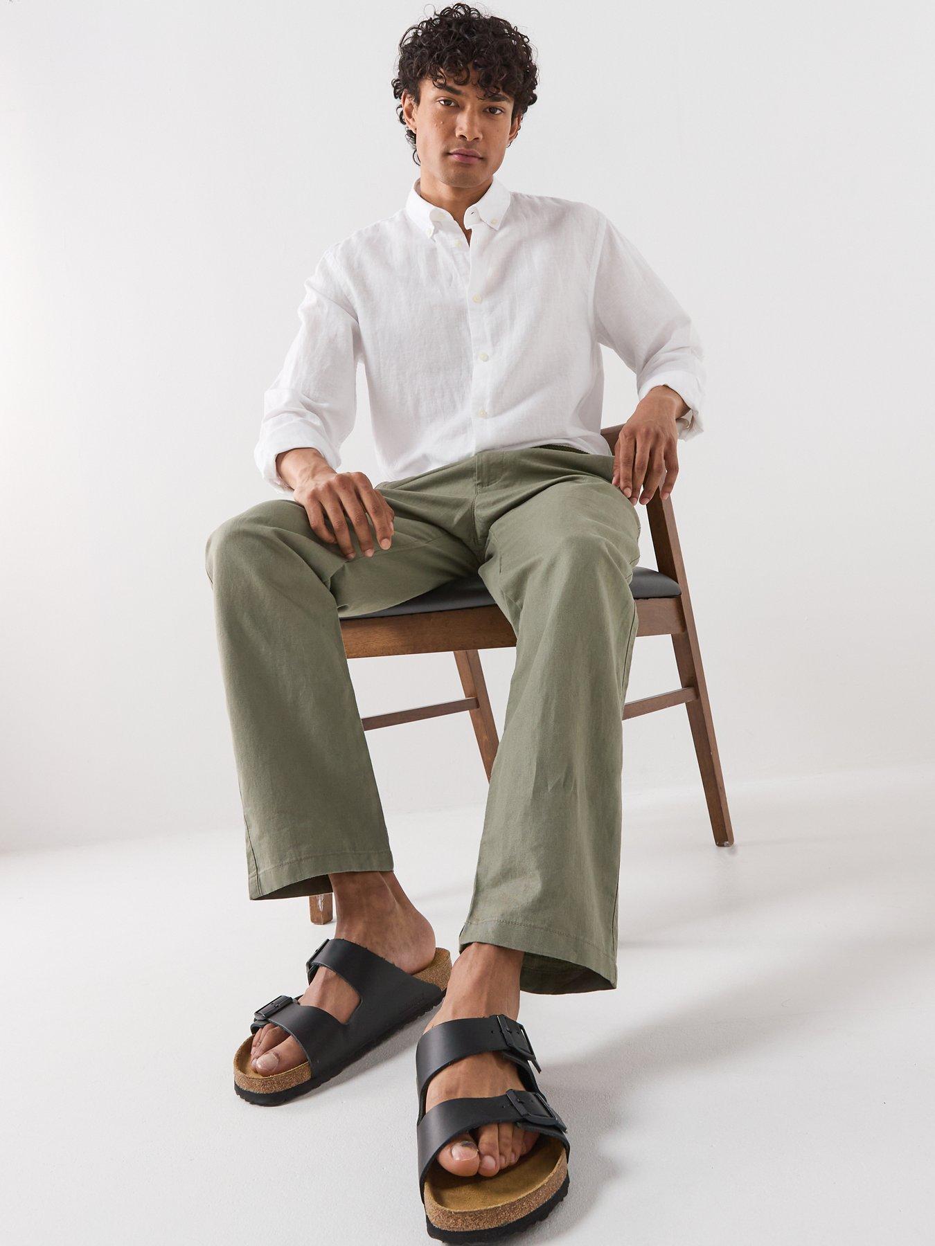 selected-clay-linen-blend-blend-long-sleeve-shirt-whiteoutfit