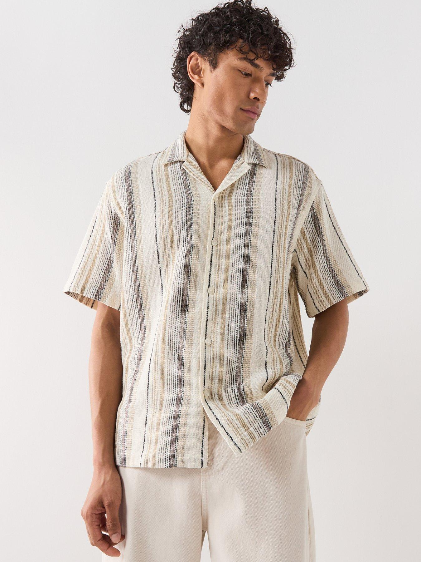 selected-cal-short-sleeve-resort-shirt-beige