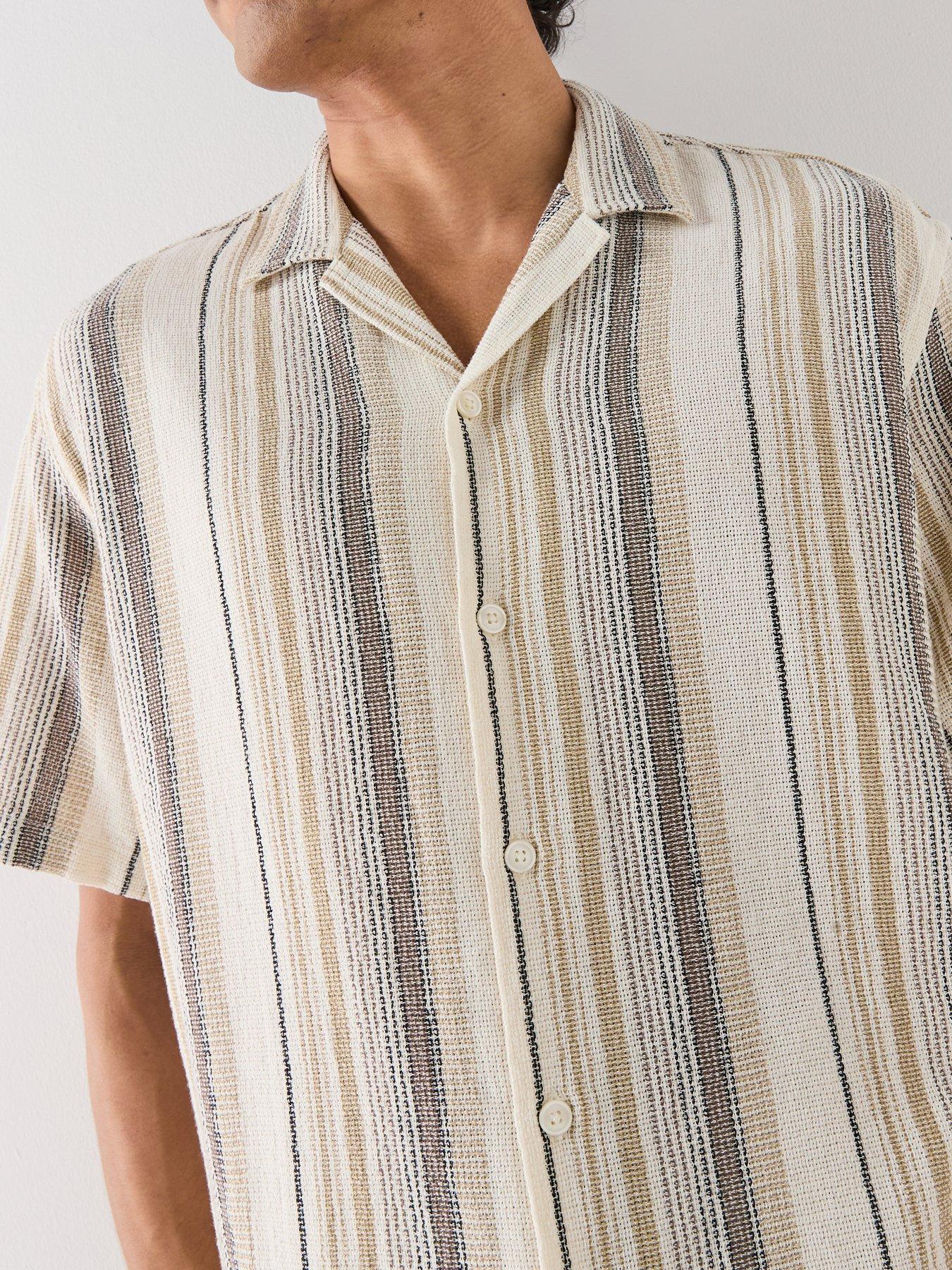 Image 5 of 6 of Selected Cal Short Sleeve Resort Shirt - Beige