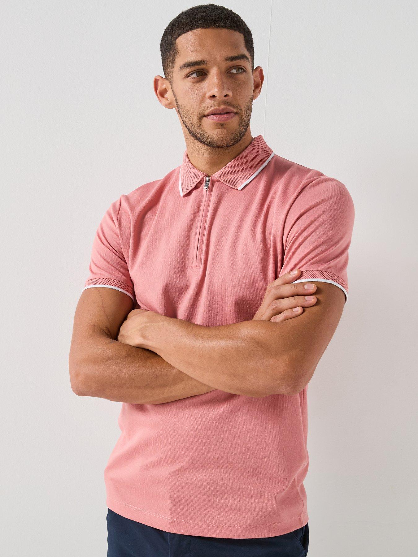 Selected Selected Fave Zip Short Sleeve Polo Shirt