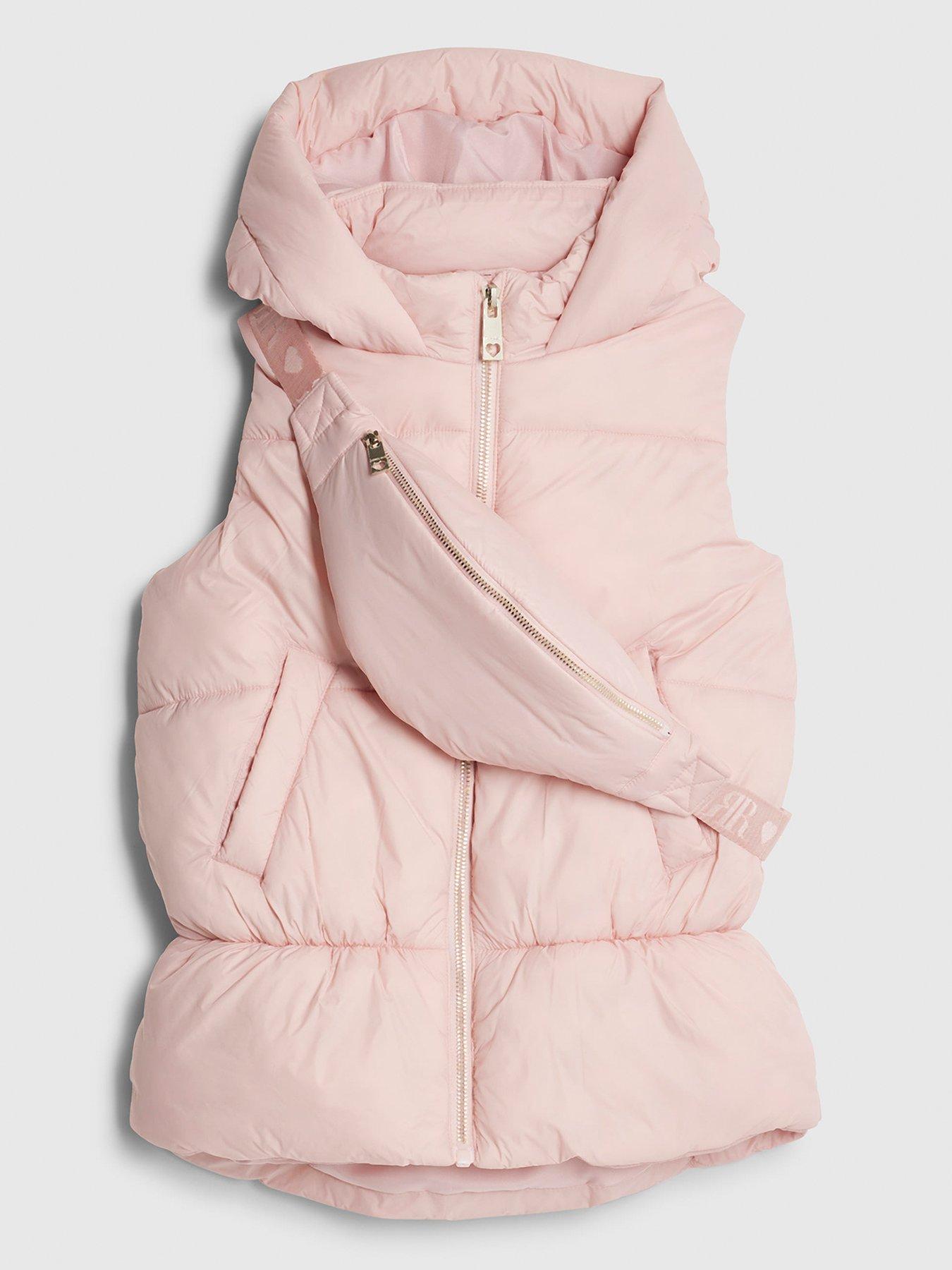 river-island-older-girls-gilet-with-bag-set-pink