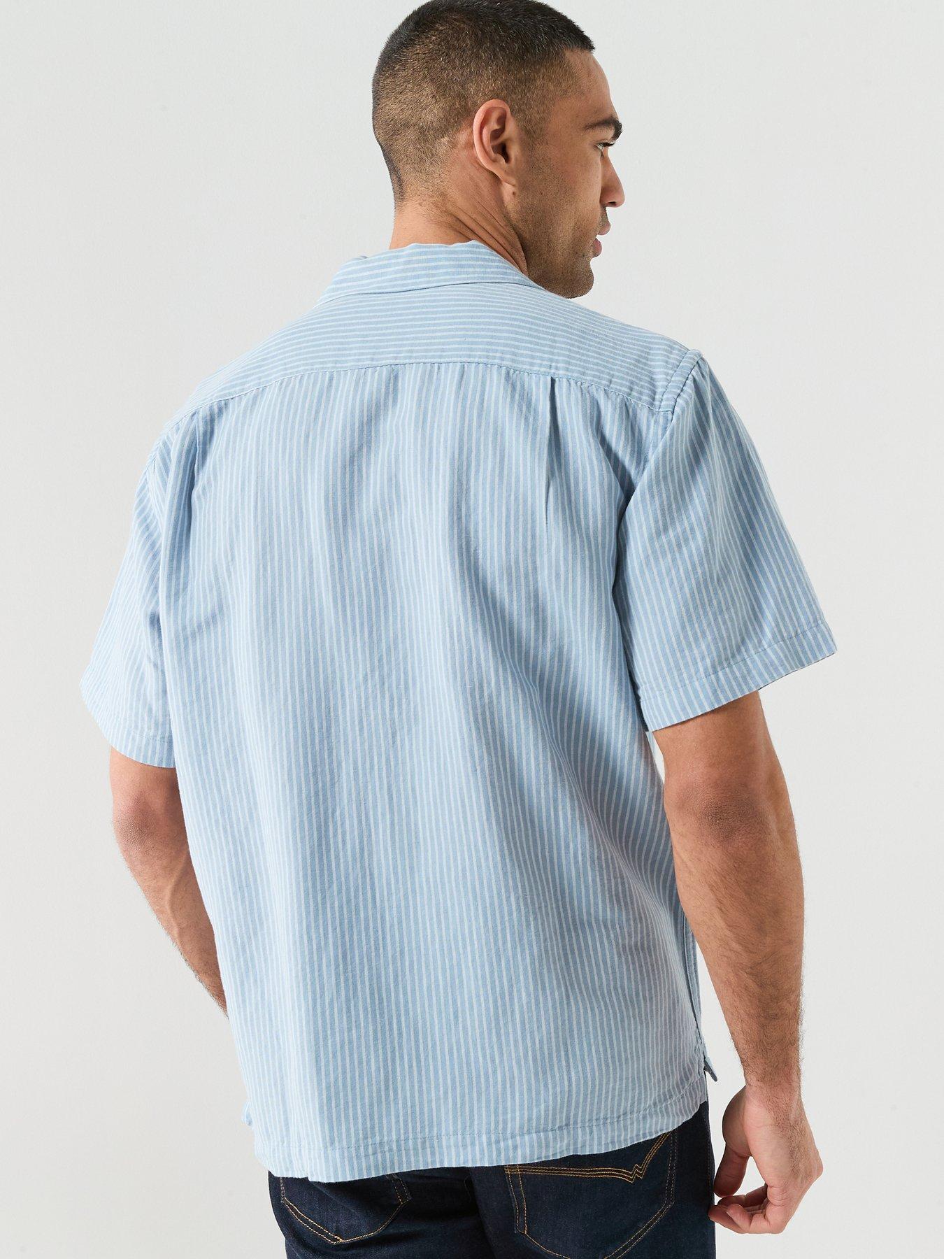 selected-selected-clay-short-sleeve-linen-blend-shirtstillFront