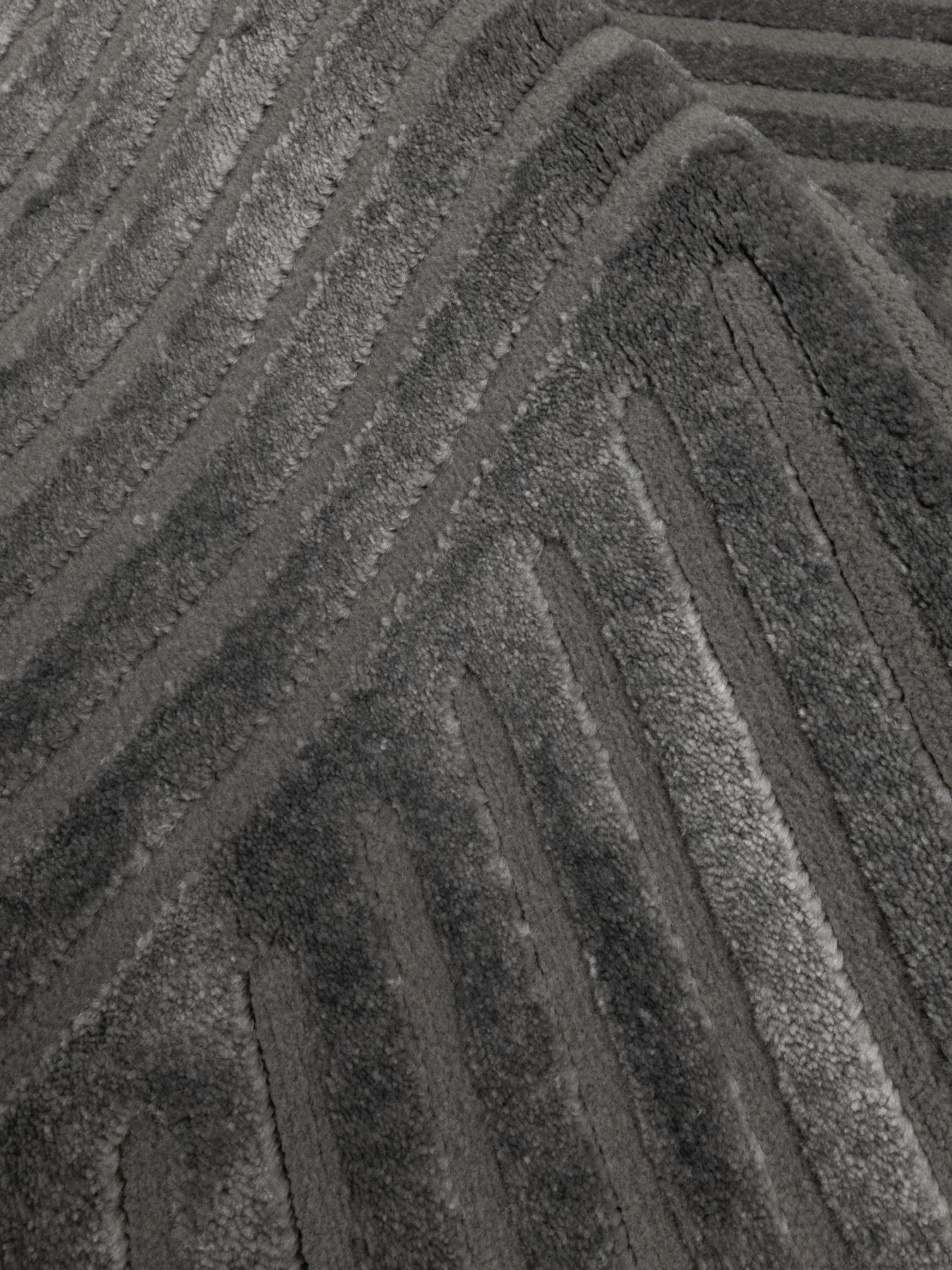 Image 3 of 4 of The Very Collection Atelier Diamond Rug - Charcoal