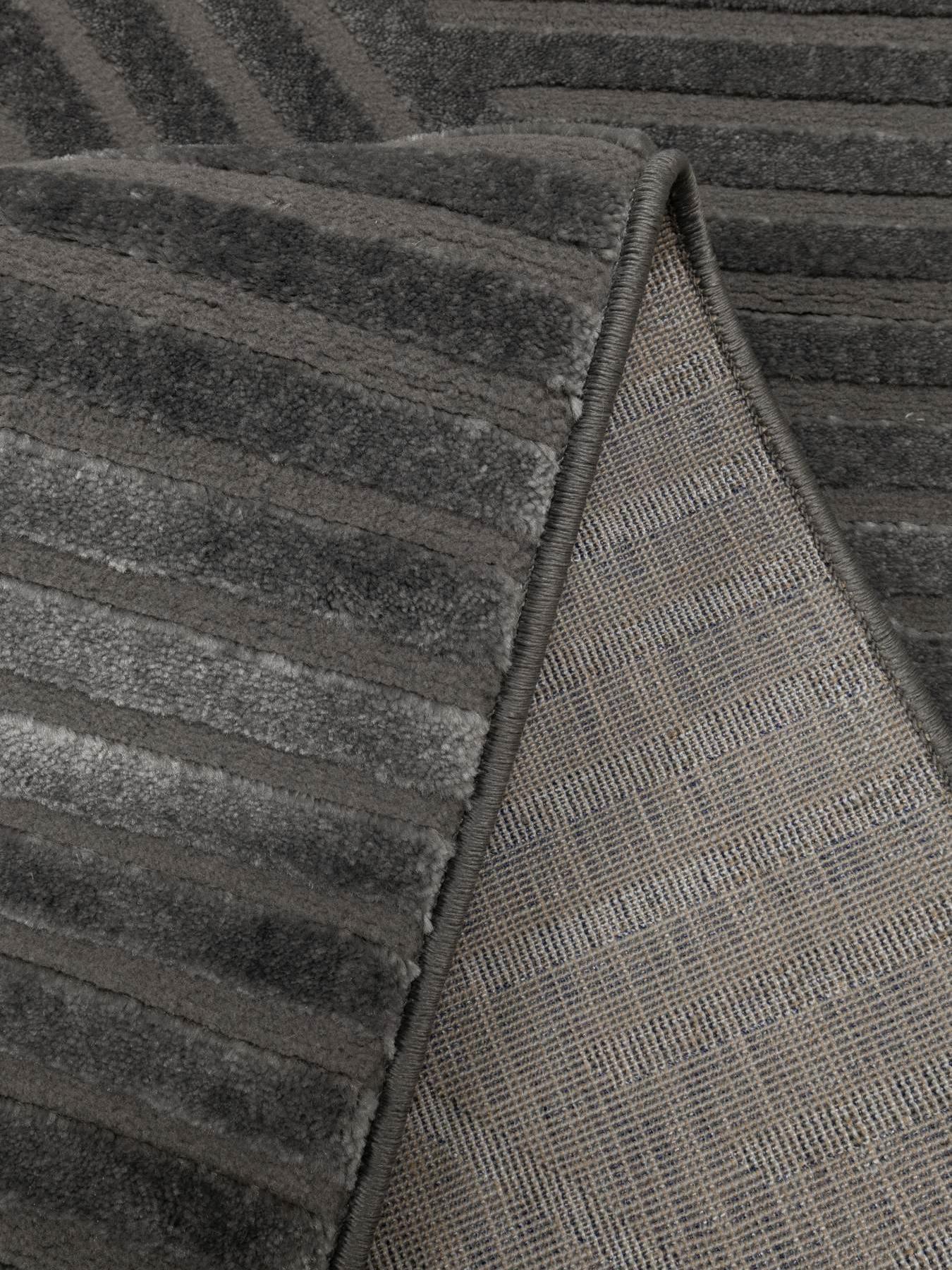 Image 4 of 4 of The Very Collection Atelier Diamond Rug - Charcoal