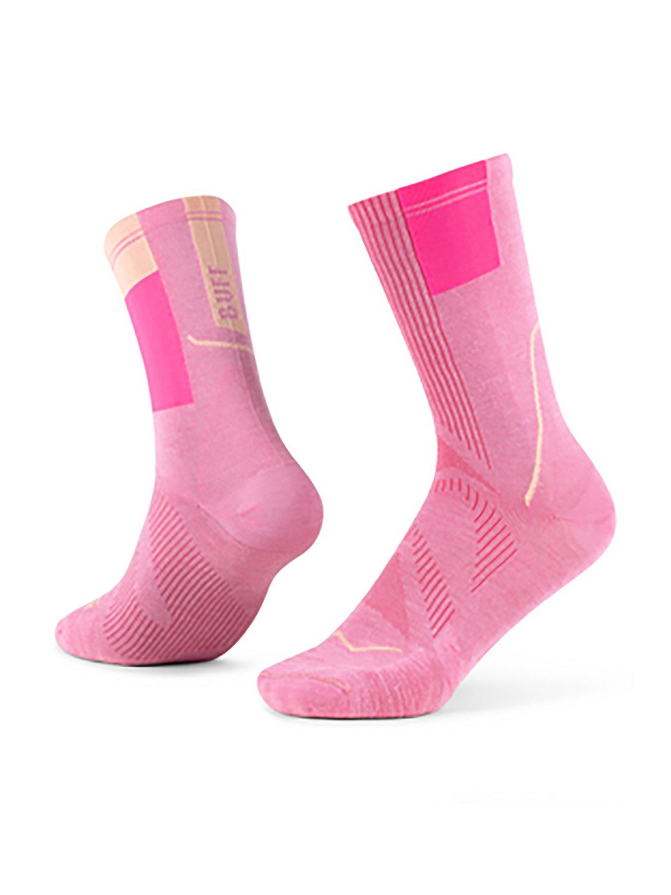 Buff Coolnet Crew Sock-pink