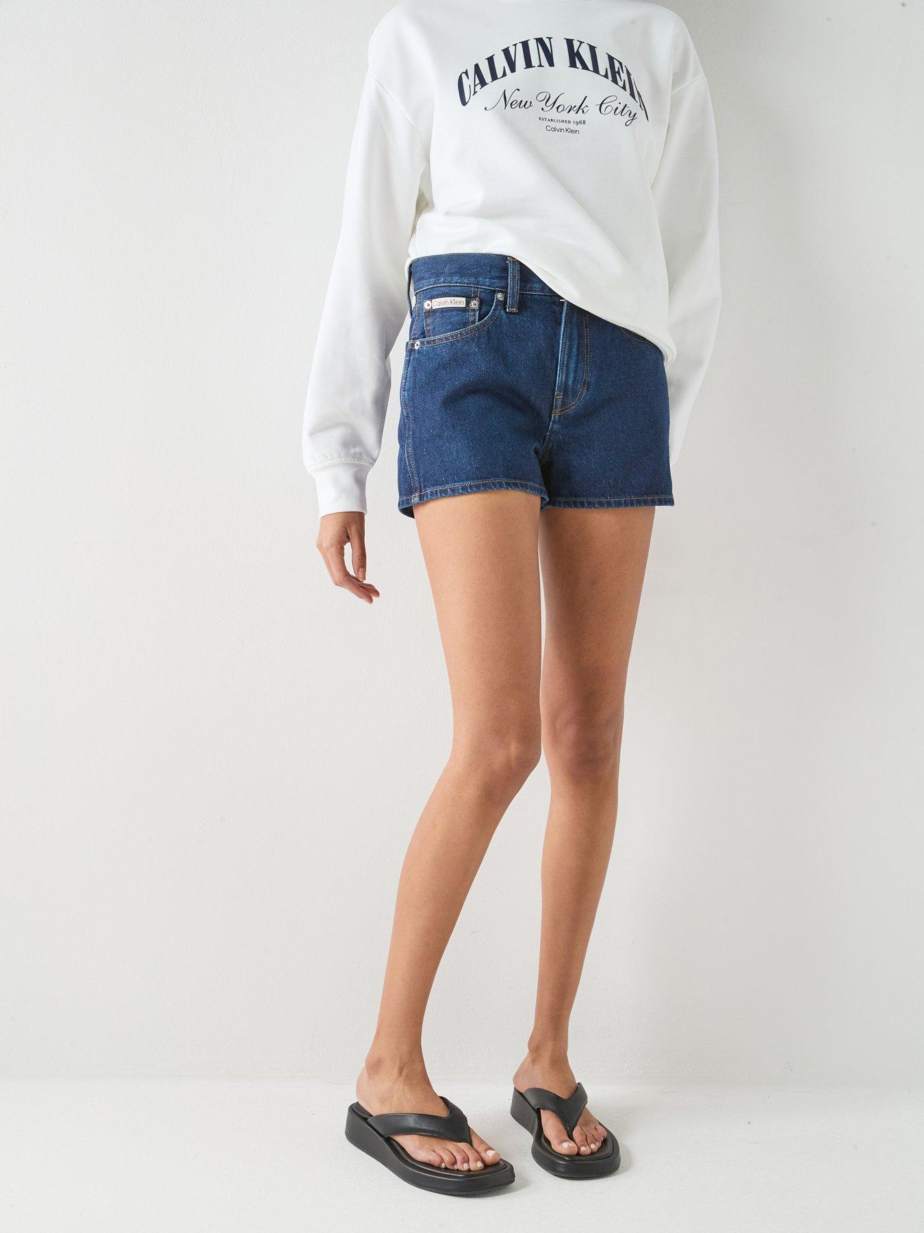 Image 1 of 4 of Calvin Klein Jeans Archive Mini Short True Indigo