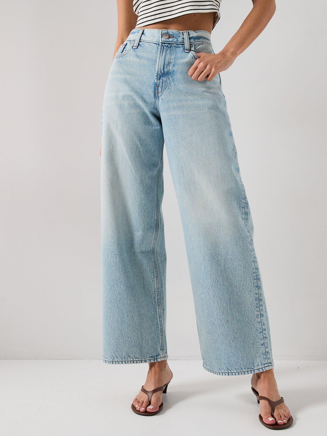 Calvin Klein Jeans Low Rise Baggy Indigo Stone - White