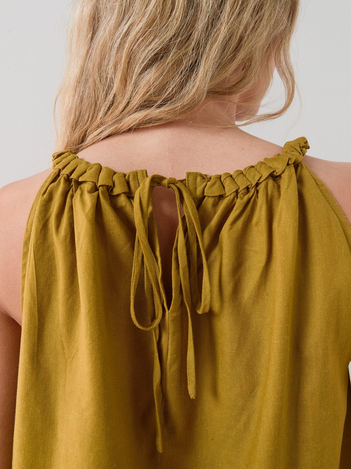 Image 6 of 7 of The Very Collection Twist Neckline Blouse - Green