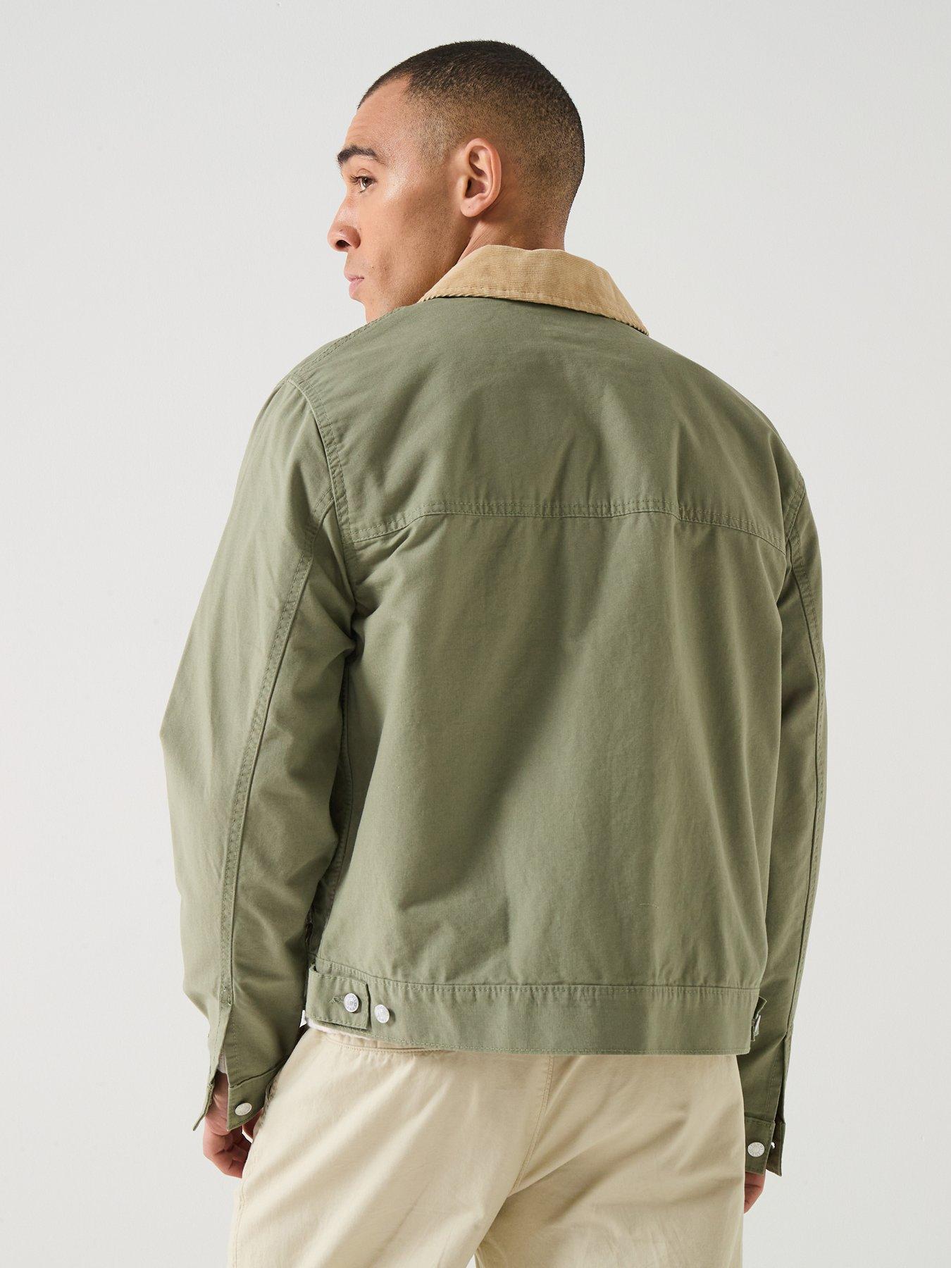 Image 2 of 5 of Tommy Jeans Regular Fit Cotton Ranch Trucker Jacket - Utility Sage