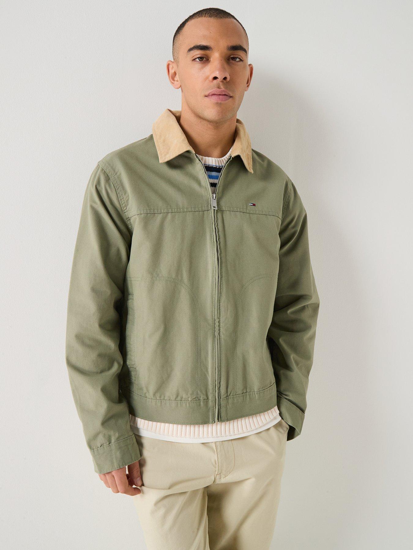 Image 5 of 5 of Tommy Jeans Regular Fit Cotton Ranch Trucker Jacket - Utility Sage