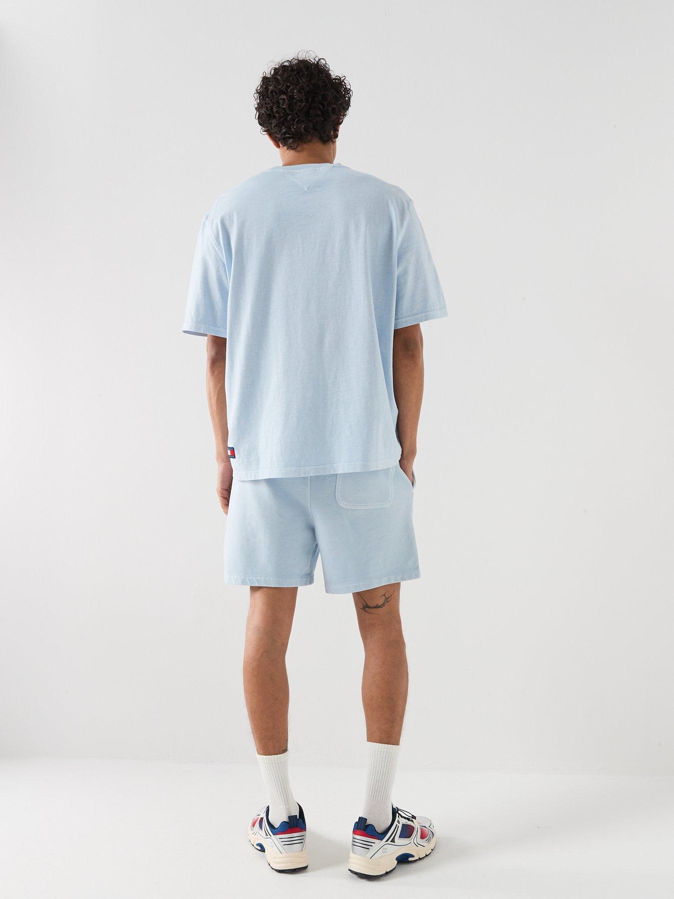Image 6 of 6 of Tommy Jeans Tommy Jeans Washed Classics Sweat Shorts - Blue