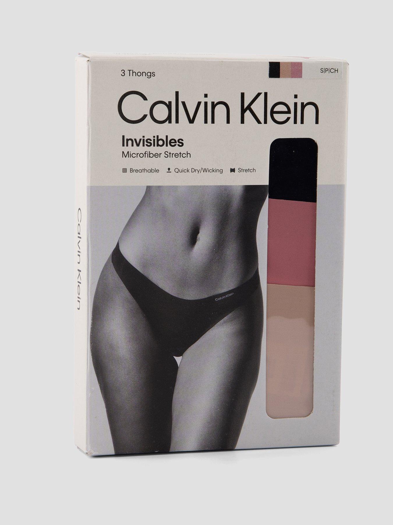 Image 6 of 6 of Calvin Klein Thong 3Pk - Multi