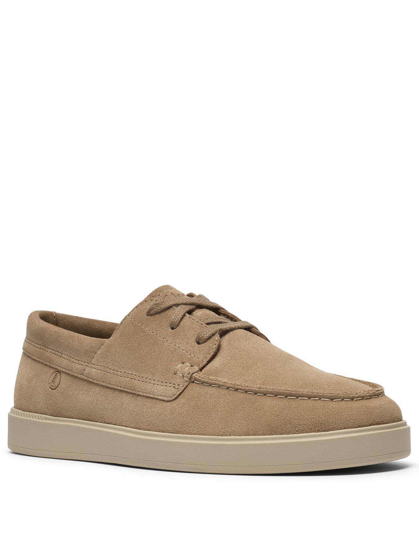clarks-lockford-boat-suede-shoe-beigestillFront