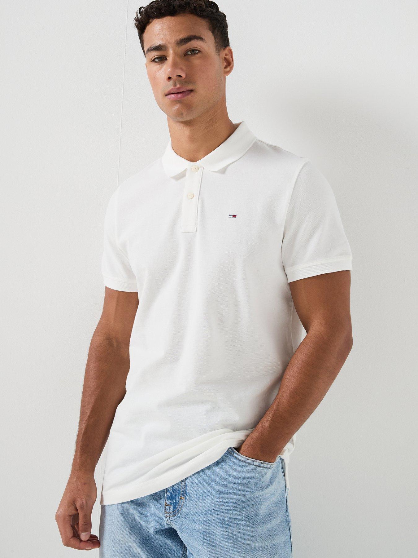 tommy-jeans-slim-placket-polo-shirt-whitefront